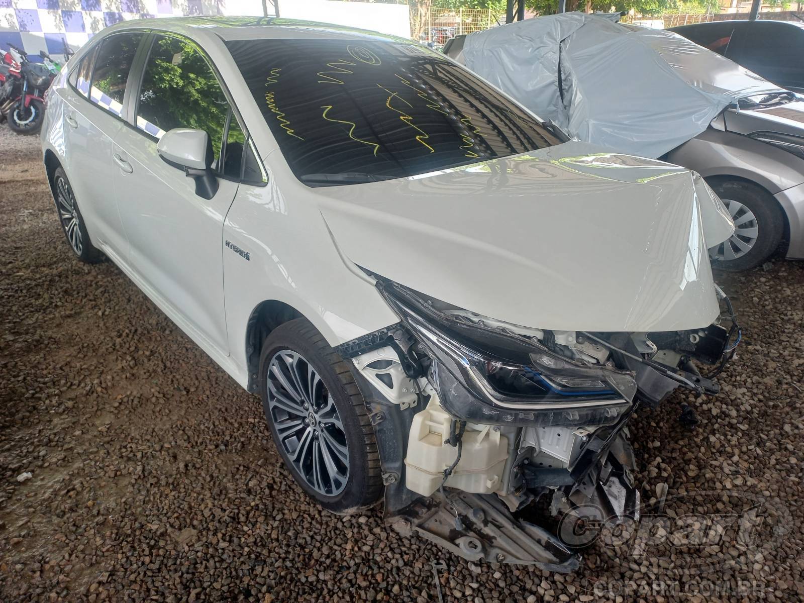 Toyota Corolla Altis Hybrid Premium Pack 2020 Médio Dano Frontal