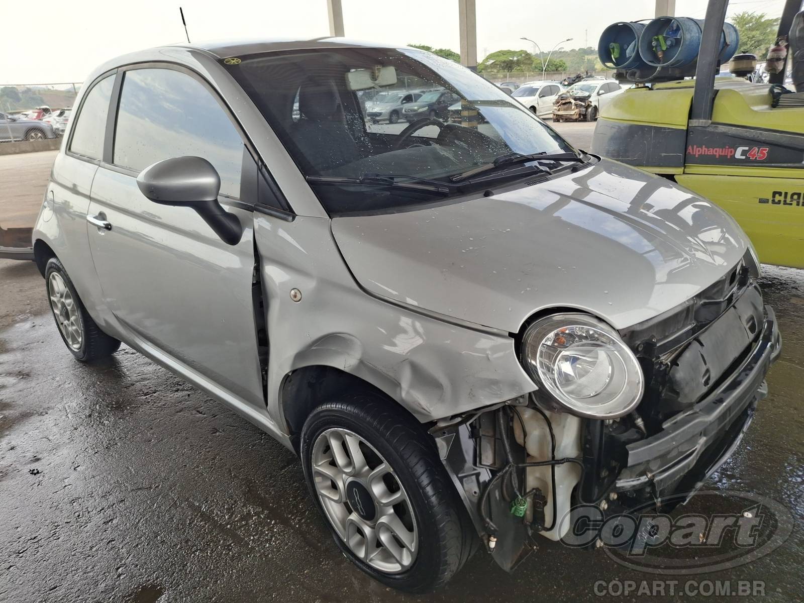 Veículo Fiat 500 Fiat 500 Cult Dualogic 1.4 Evo 2012 Colisão Média Monta 2012 em leilão
