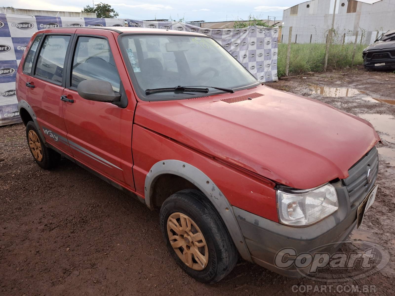 Fiat Uno Mille Way Economy 1.0 Fire 2012 Colisão Pequena Monta