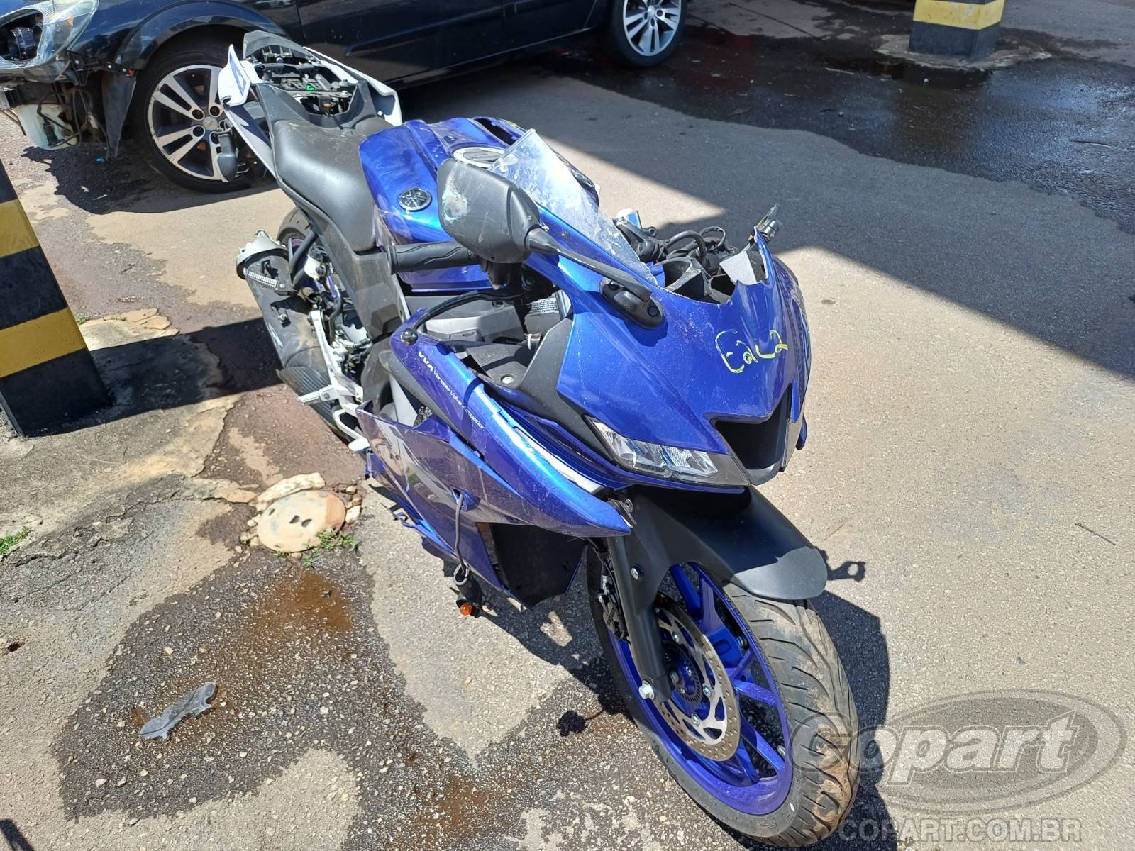 Veículo YAMAHA YZF Yamaha YZF R15 155 ABS 2024 Médio Dano 2024 em leilão