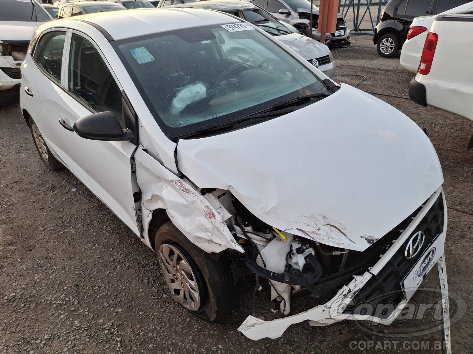 Hyundai HB20 Sense 1.0 12V CVVT 2021 Médio Dano Frontal