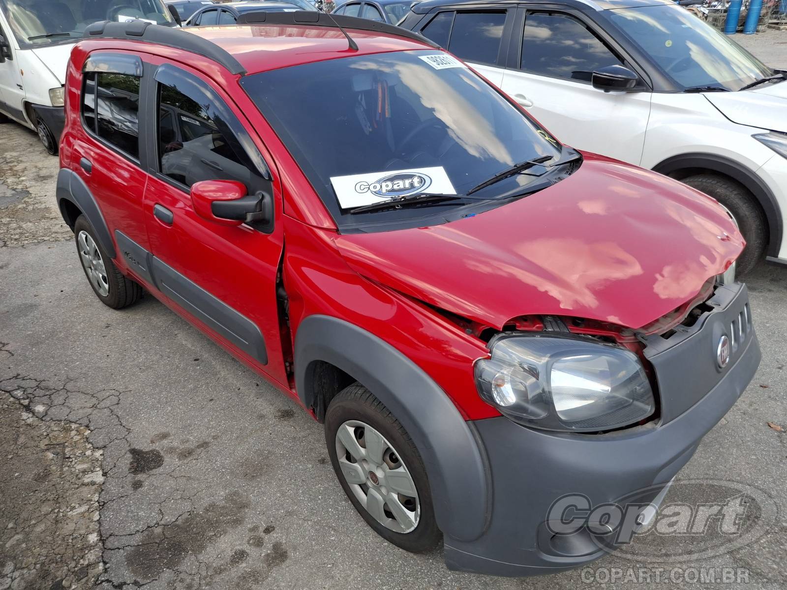 Fiat Uno Way 1.0 Evo 2014 Colisão Média Monta