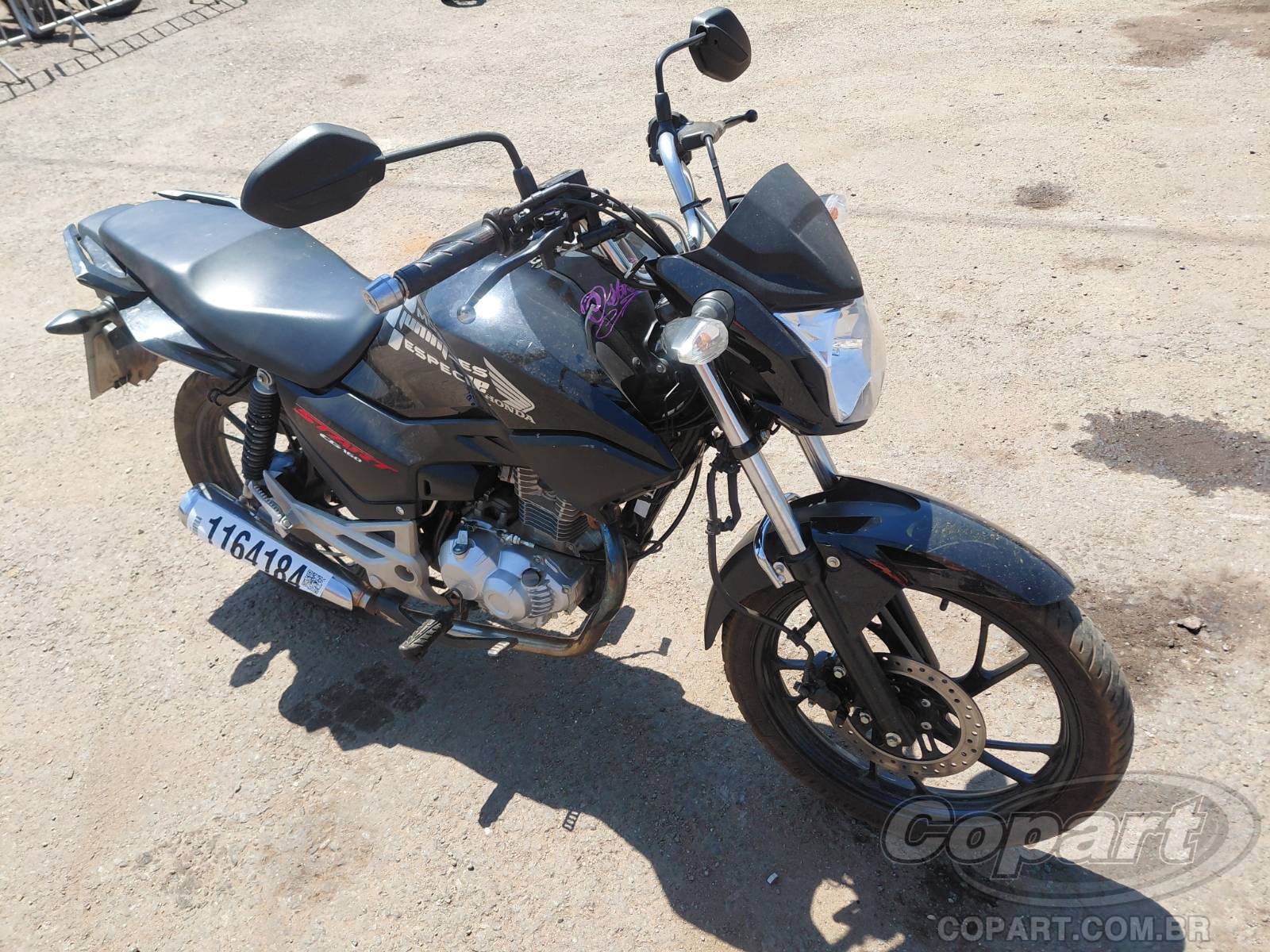 2025 HONDA CG 160 — leilão em Goiânia/GO