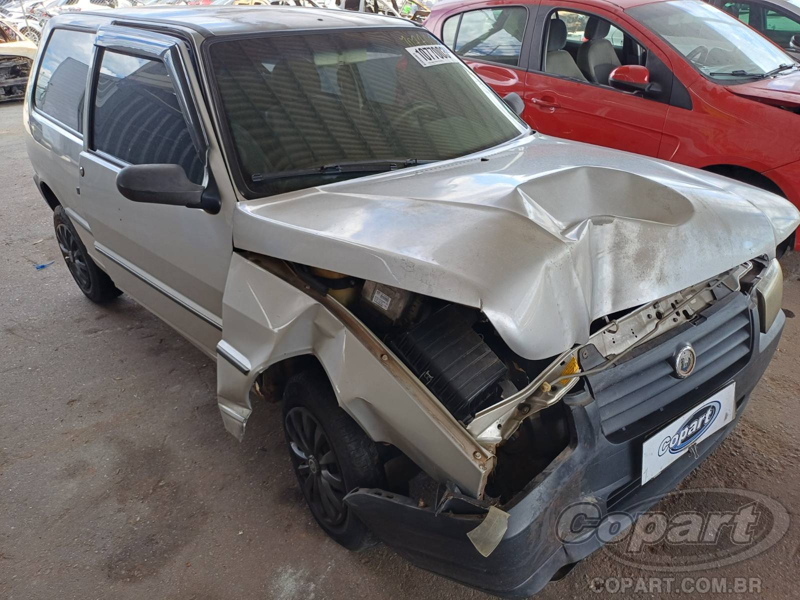 Fiat Uno Mille Fire 1.0 2008 Colisão Frontal