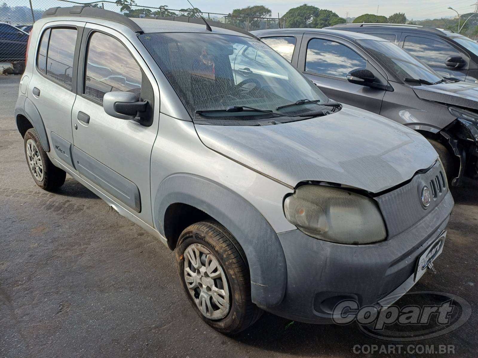 Fiat Uno Way 1.0 Evo 2012 Colisão Lateral