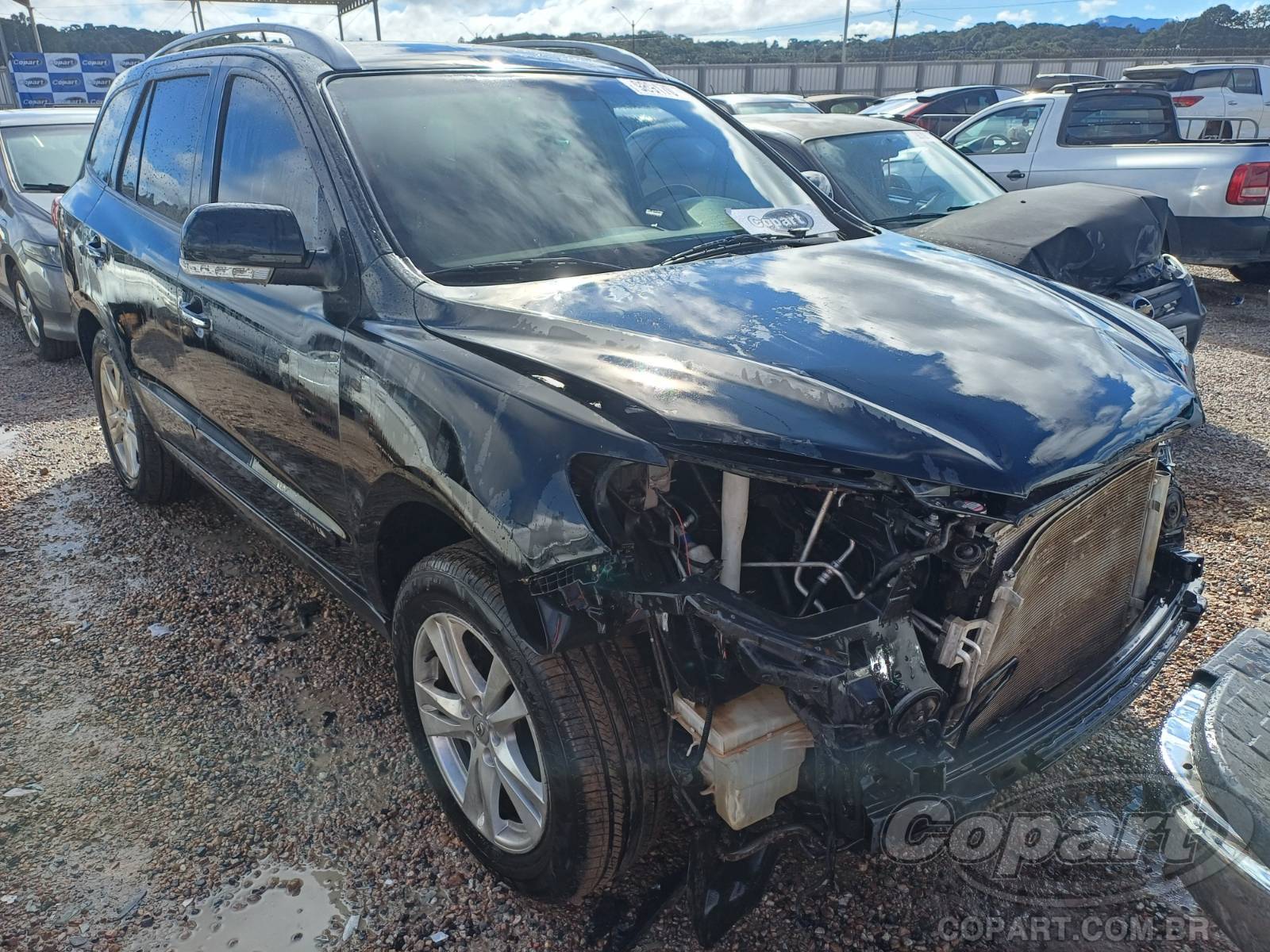 Veículo Hyundai Santa Fe Hyundai Santa Fe V6 3.5 2012 Médio Dano Frontal 2012 em leilão