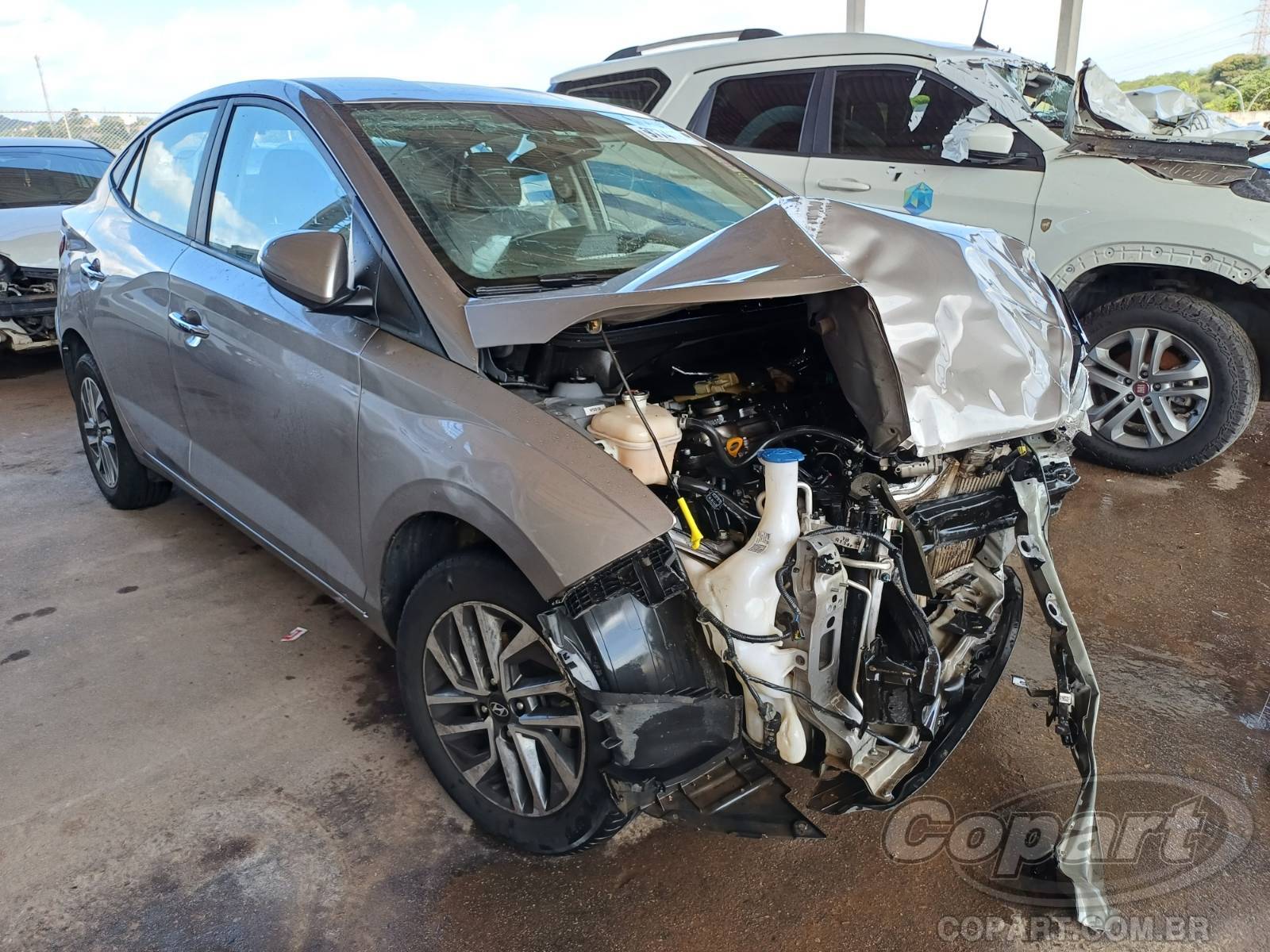Veículo Hyundai HB20S Hyundai HB20S Platinum 1.0 12V TGDI Turbo 2022 Colisão Média Monta 2022 em leilão