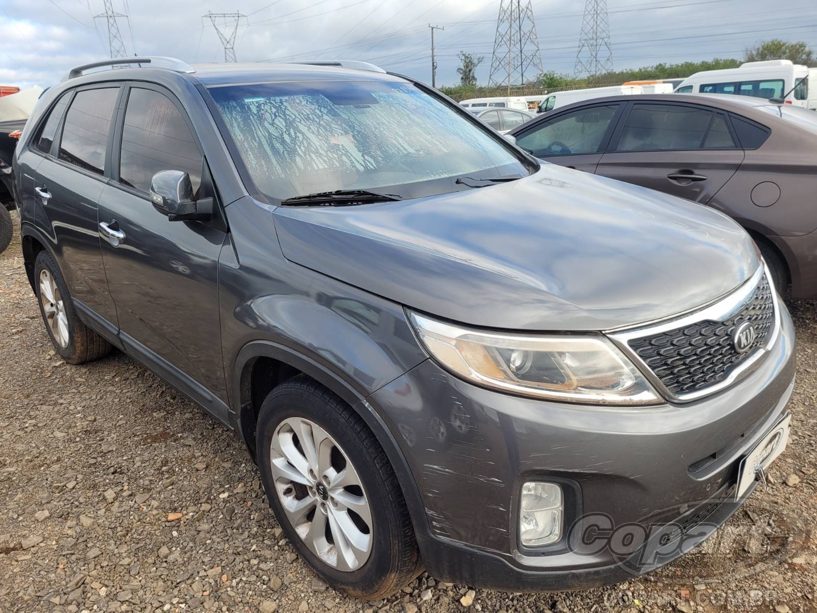 Veículo Kia Motors Sorento KIA Sorento EX 2.4 16V 2014 Enchente Médio 2014 em leilão