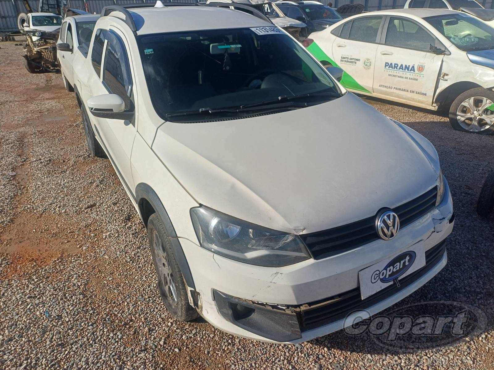 Veículo VW - VolksWagen Saveiro Volkswagen Saveiro CD Trendline 1.6 MSI 2015 Colisão 2015 em leilão