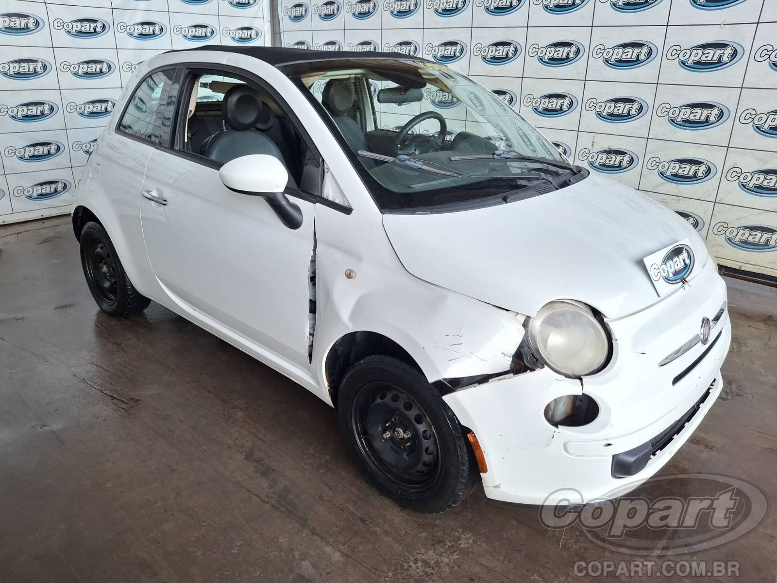 Veículo Fiat 500 Fiat 500 Cabrio Dualogic 1.4 Evo 2015 2015 em leilão