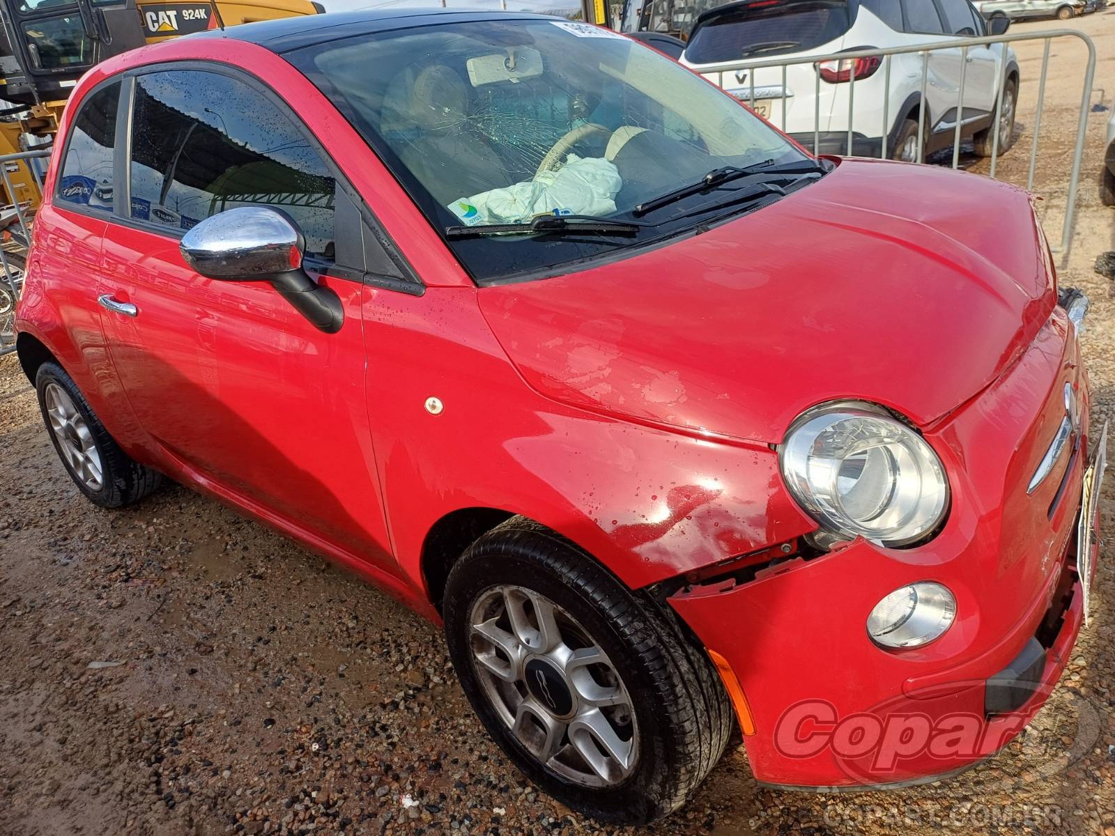 Veículo Fiat 500 Fiat 500 Cult 1.4 Evo 2013 Colisão Média Monta 2013 em leilão