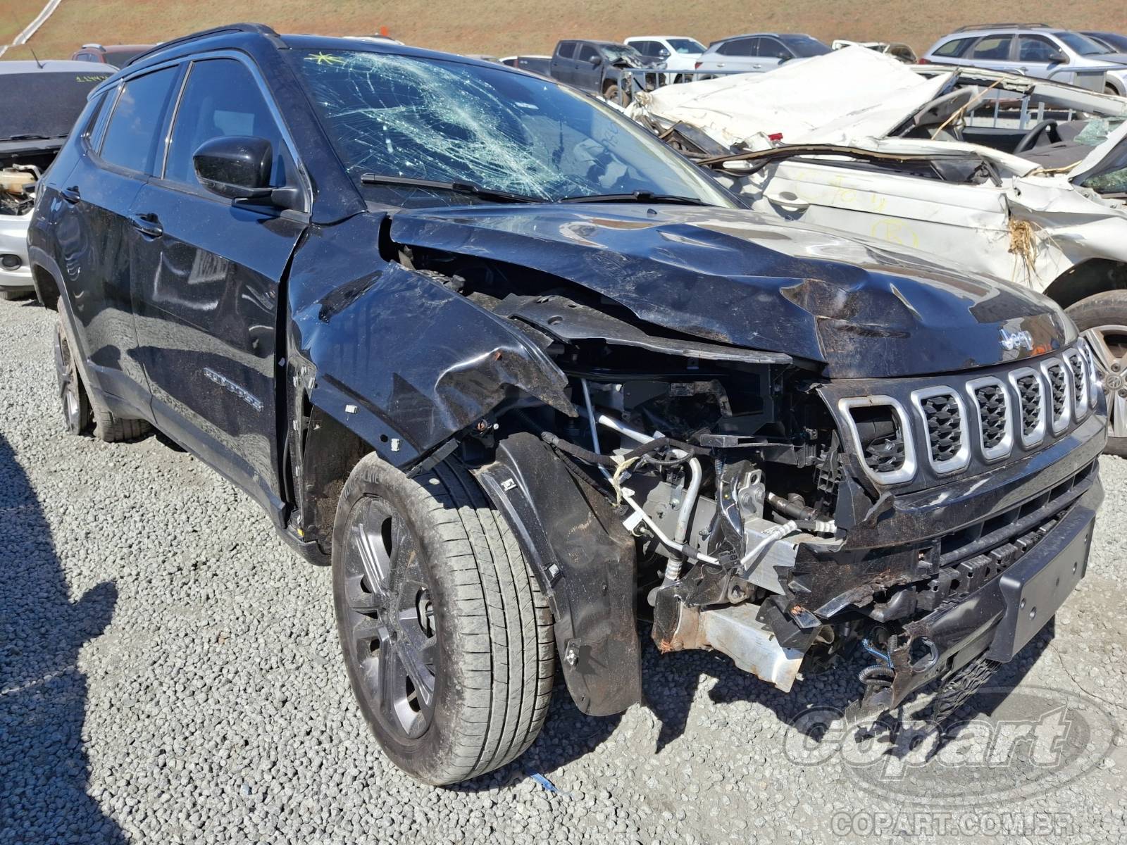 Veículo Fiat Compass JEEP COMPASS Sport T270 1.3 16V GSE Turbo 2026 Colisão 2026 em leilão