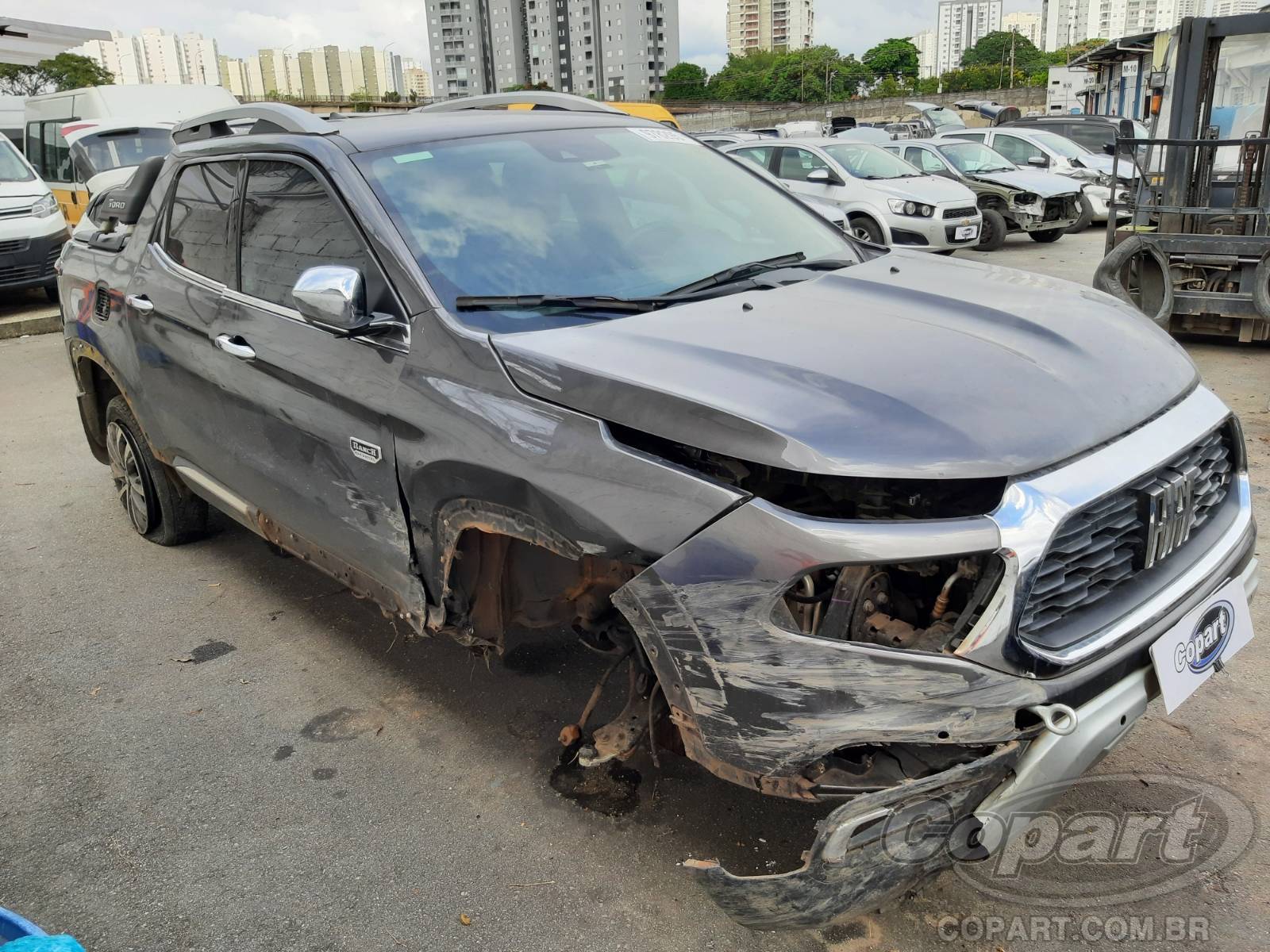 Veículo Fiat Toro Fiat Toro Ranch 2.0 MultiJet Turbo 2022 Médio Dano Frontal 2022 em leilão