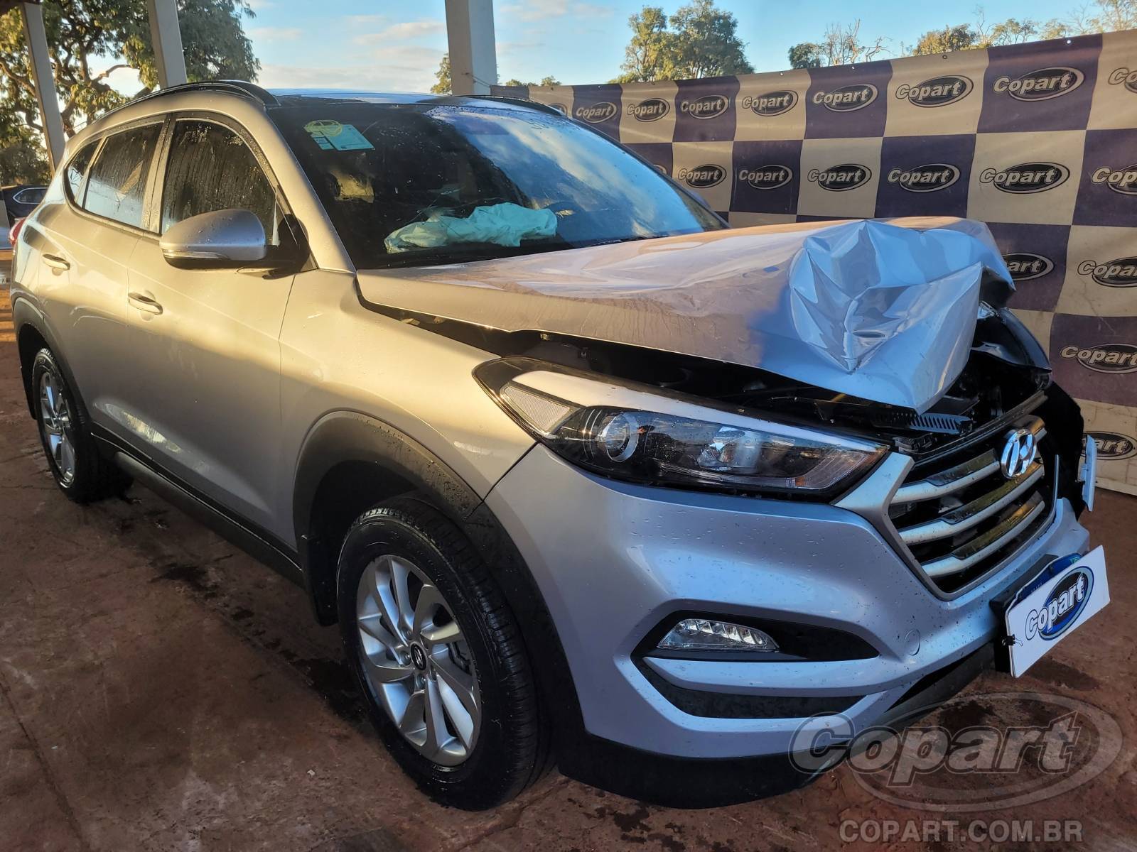 Veículo Hyundai Tucson HYUNDAI TUCSON GLS 1.6 16V T-GDI TURBO 2021 2022 em leilão