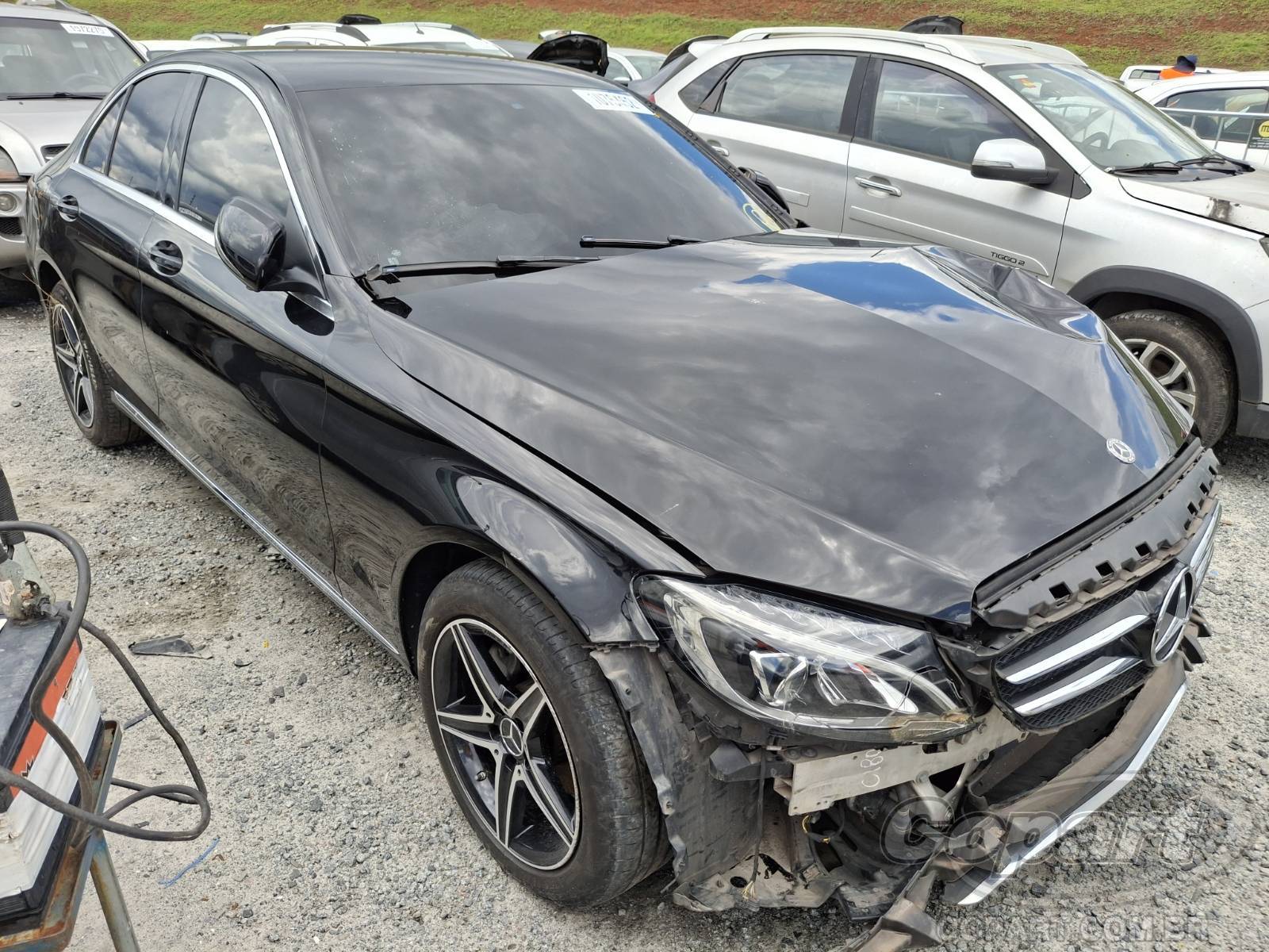 Mercedes Benz Classe C 180 1.6 16V Turbo 2018 Colisão Frontal