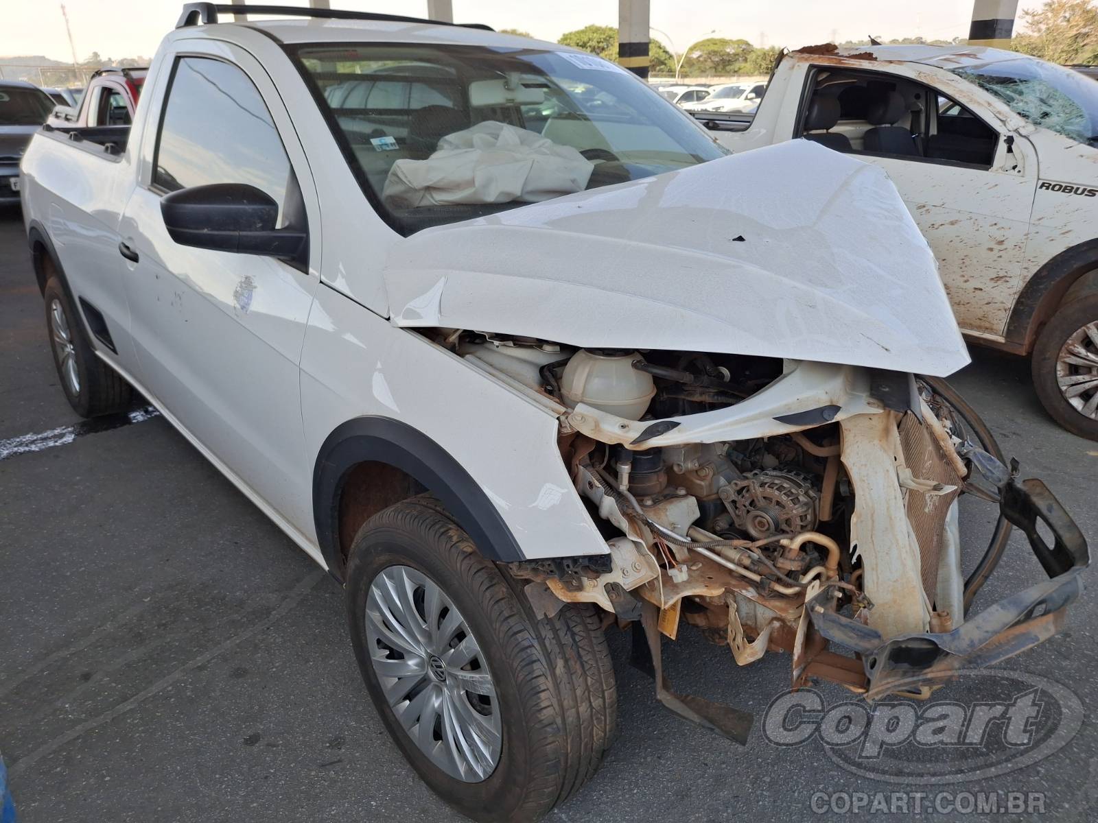 Veículo VOLKSWAGEN Saveiro 2023 Volkswagen Saveiro Robust 1.6 16V MSI 2023 em leilão