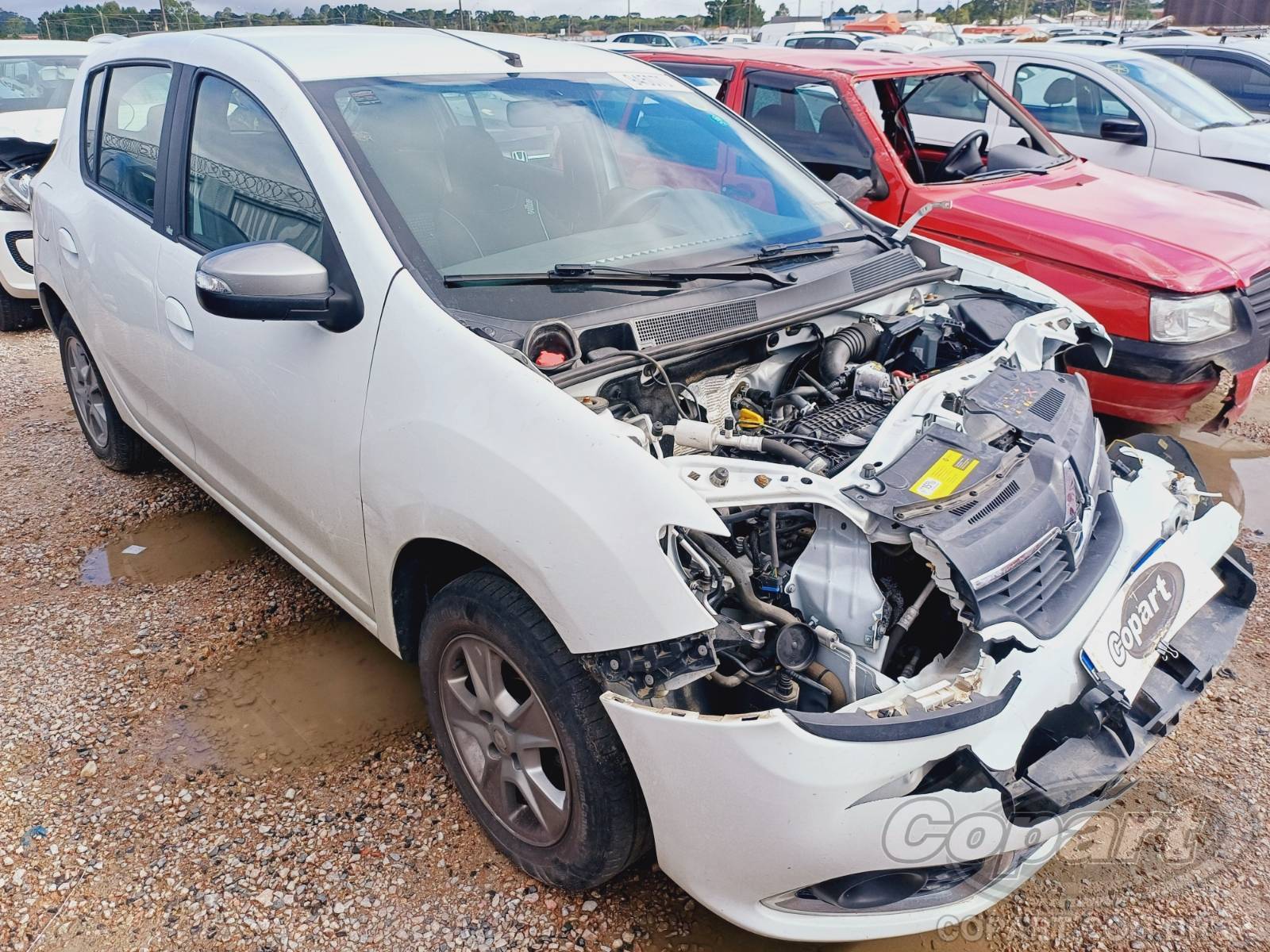 Veículo Renault Sandero Renault Sandero Expression 1.0 12V 2018 Colisão Média Monta 2018 em leilão