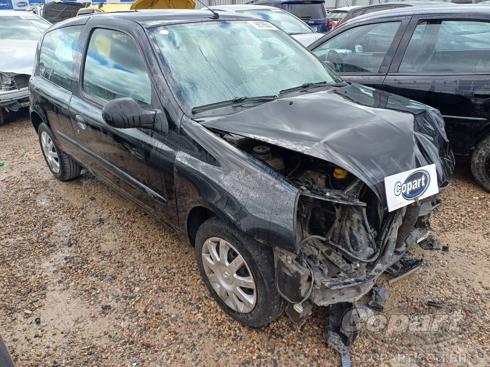 Renault Clio 1.0 16V Hi-Flex 2012 Colisão Média Monta