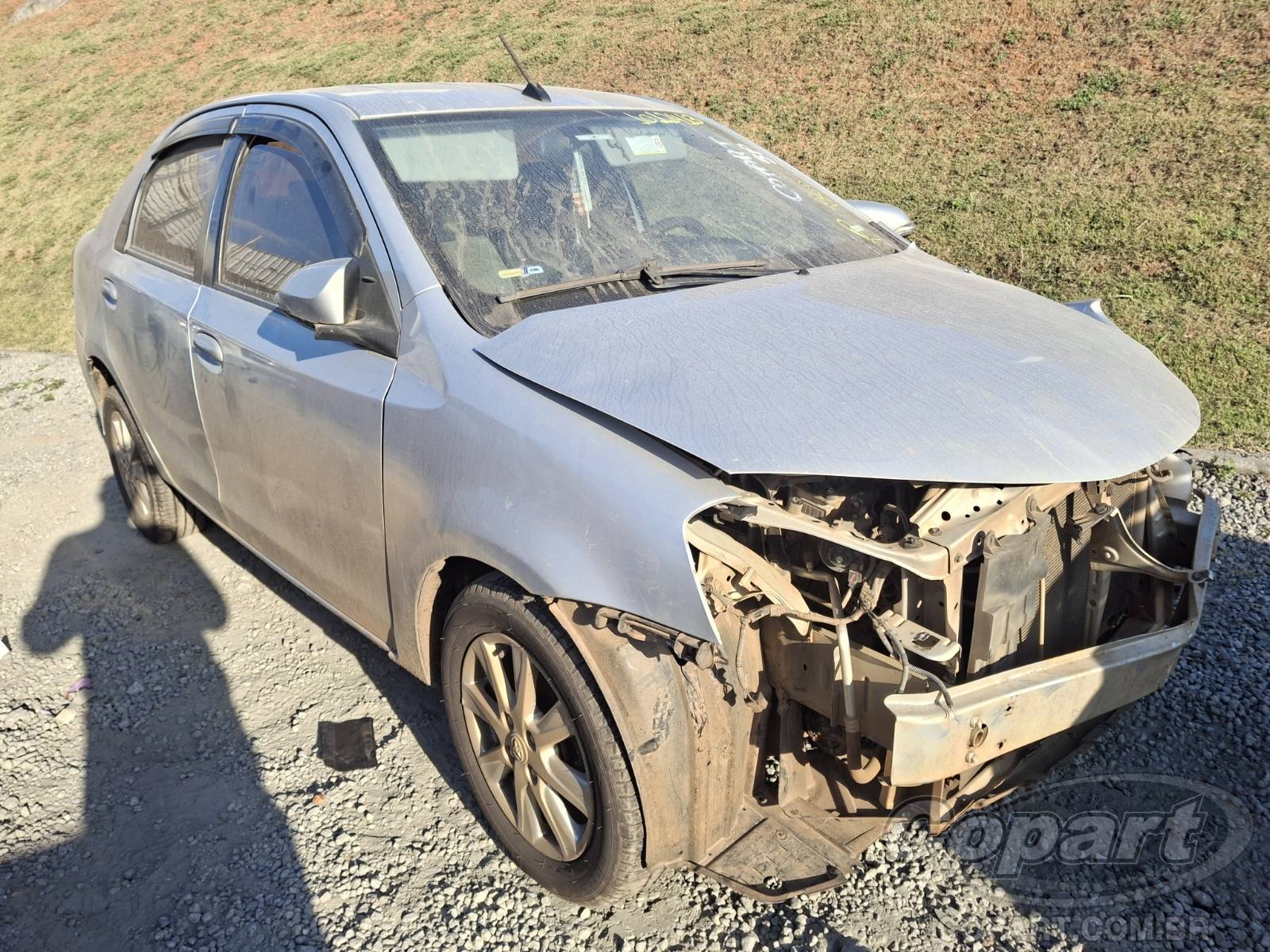 Veículo Toyota Etios TOYOTA ETIOS SEDA X PLUS 1.5 16V DUAL VVT-I 2018 2019 em leilão