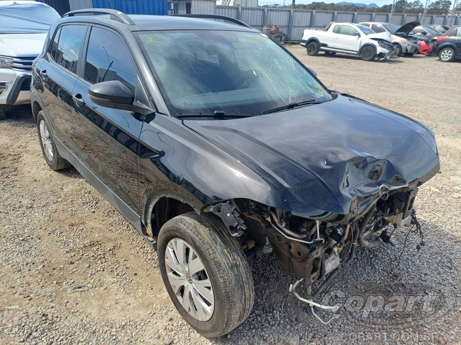 Veículo VW - VolksWagen T-Cross 2021 VOLKSWAGEN T-CROSS T-Cross Sense 200 AT 1.0 12V TSI Turbo 2022 em leilão