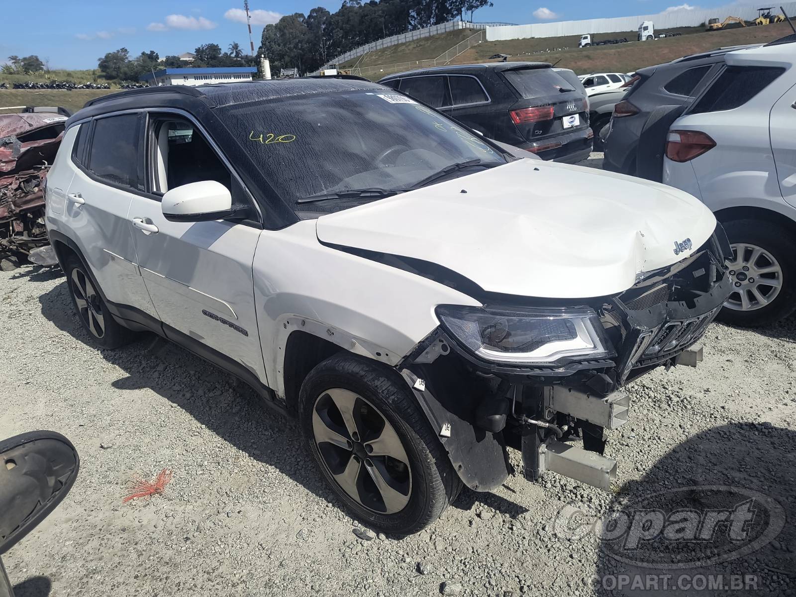 Veículo Jeep Compass Jeep Compass Longitude 2.0 16V Tigershark 2018 Pequena Monta 2018 em leilão