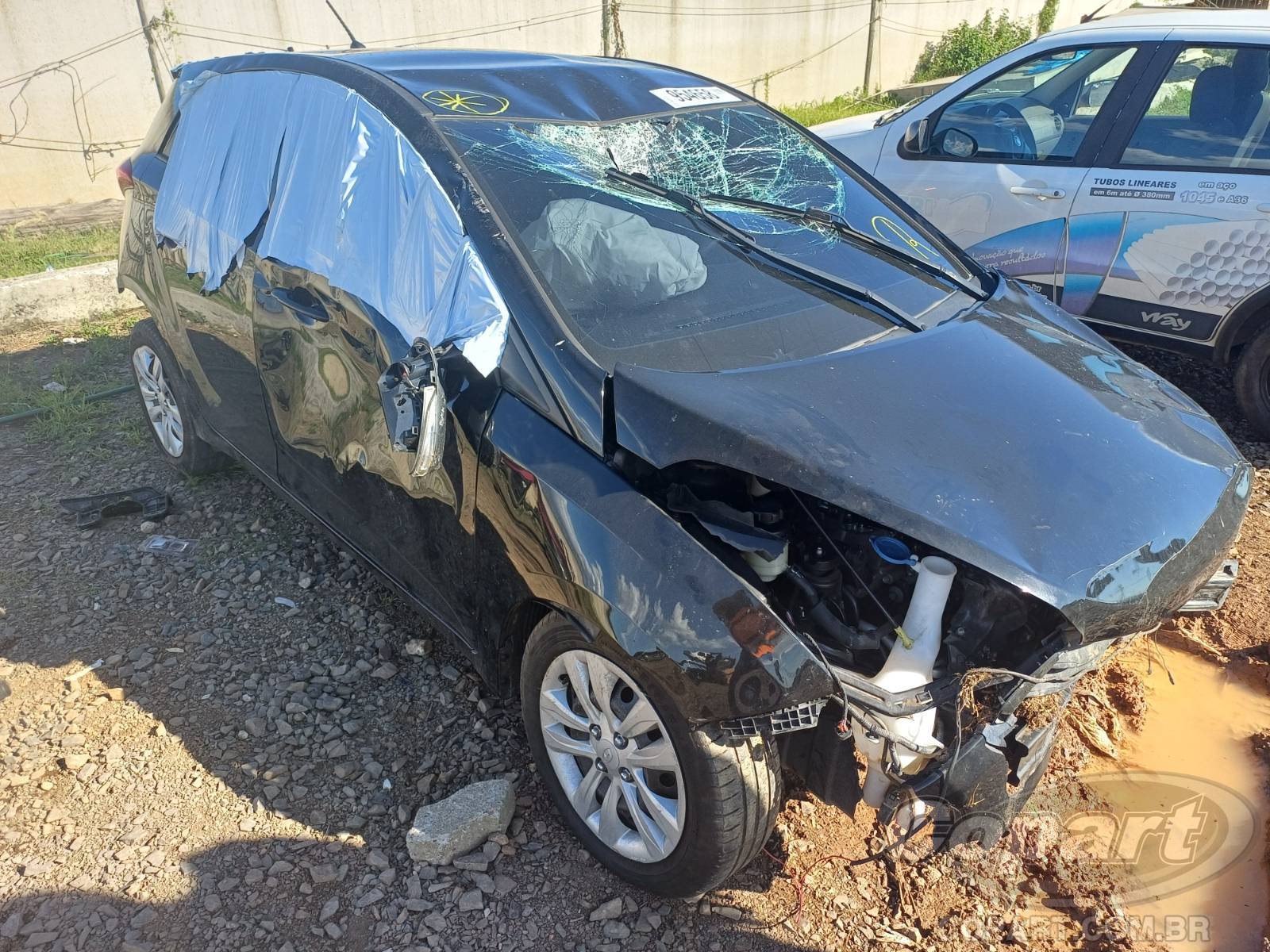 Veículo Hyundai HB20 HYUNDAI HB20 COMFORT 1.0 2017 Colisão Média Monta 2017 em leilão