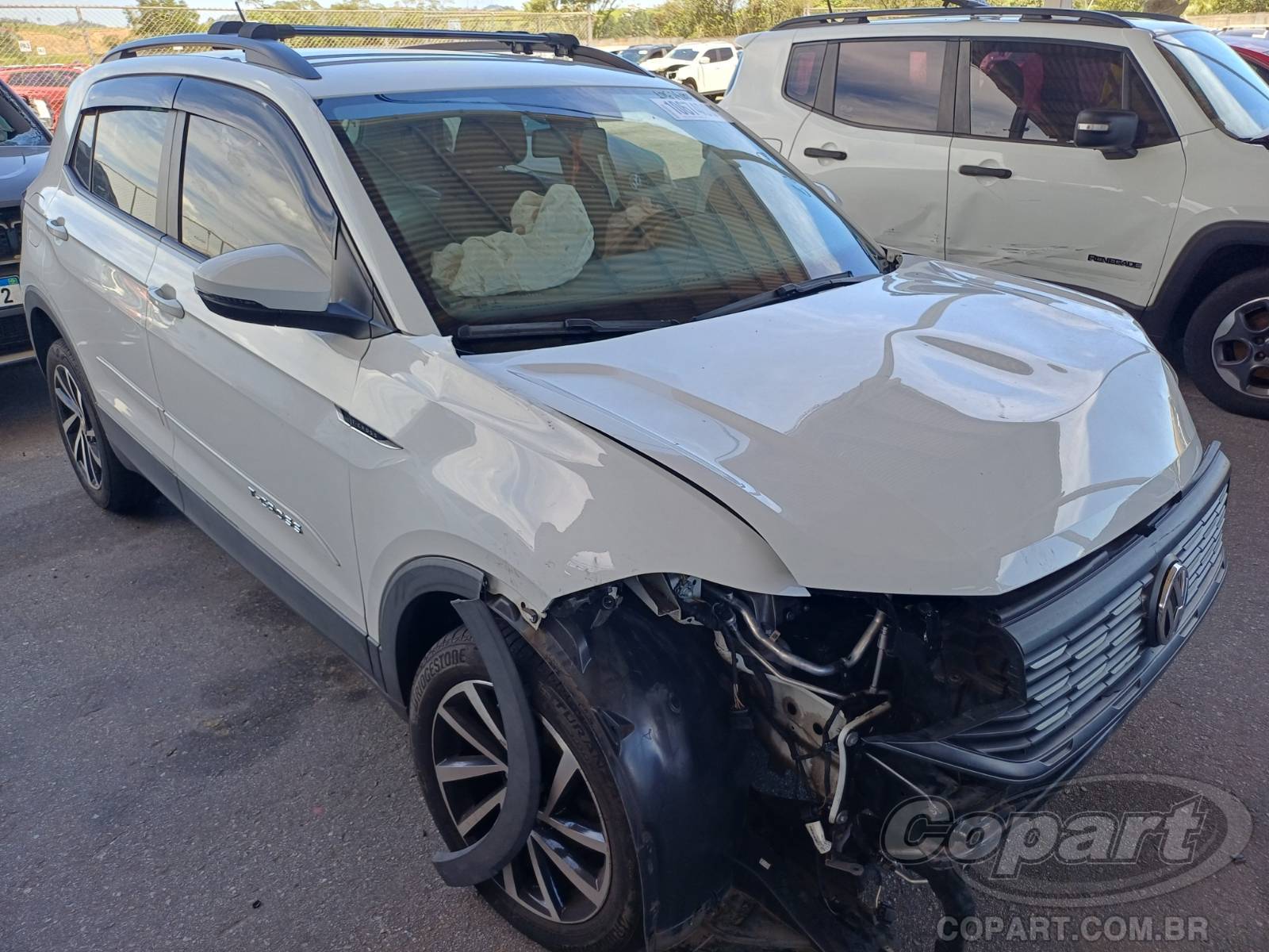 Veículo VW - VolksWagen T-Cross 2021 VOLKSWAGEN T-CROSS T-Cross Sense 200 AT 1.0 12V TSI Turbo 2021 em leilão