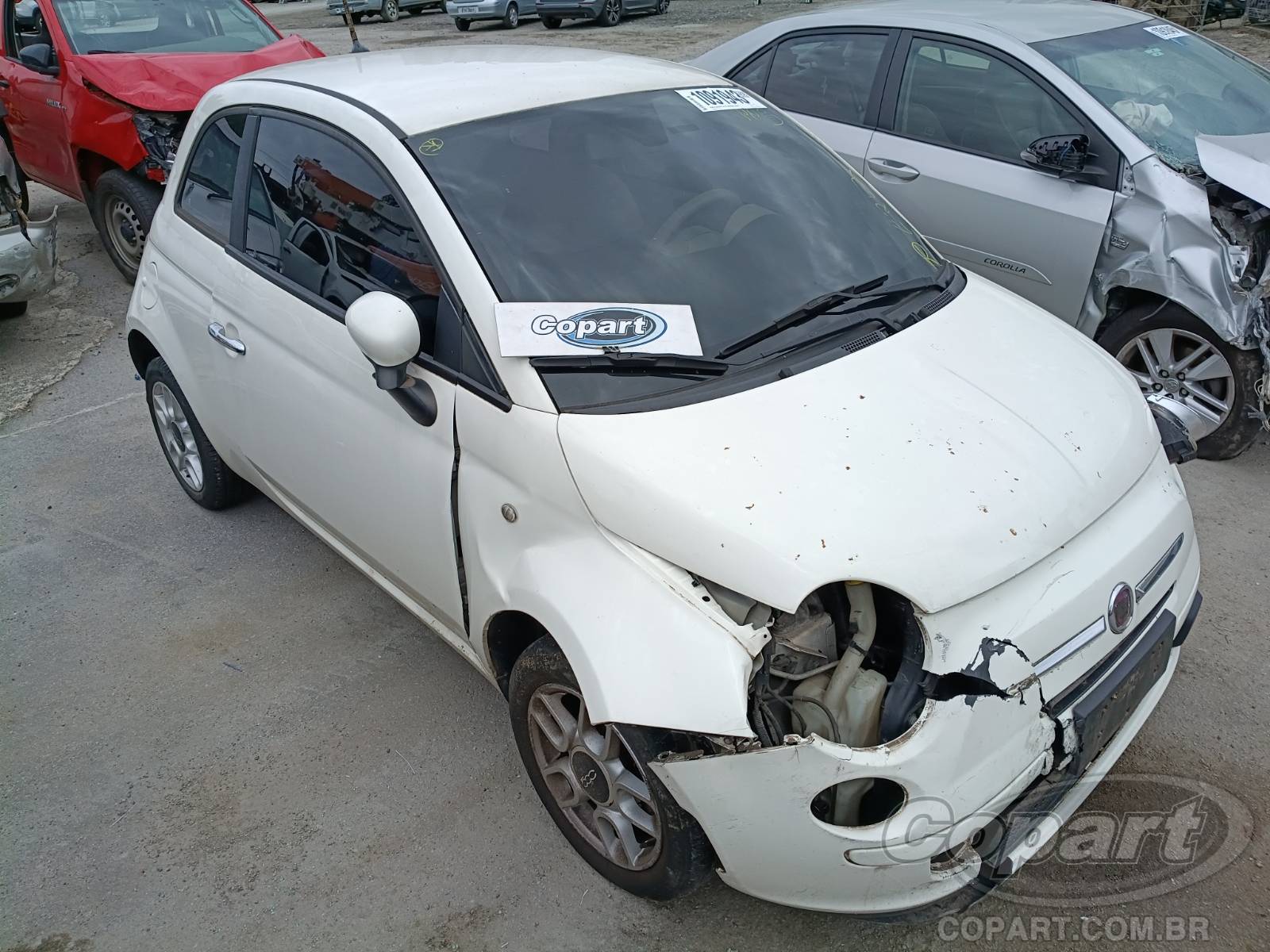Veículo Fiat 500 Fiat 500 Cult Dualogic 1.4 Evo 2012 2012 em leilão