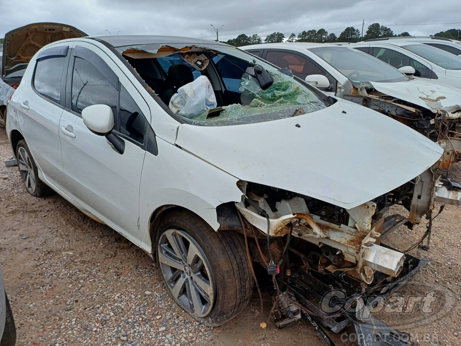 Peugeot 308 Griffe 1.6 16V THP Turbo 2016 Colisão Média Monta