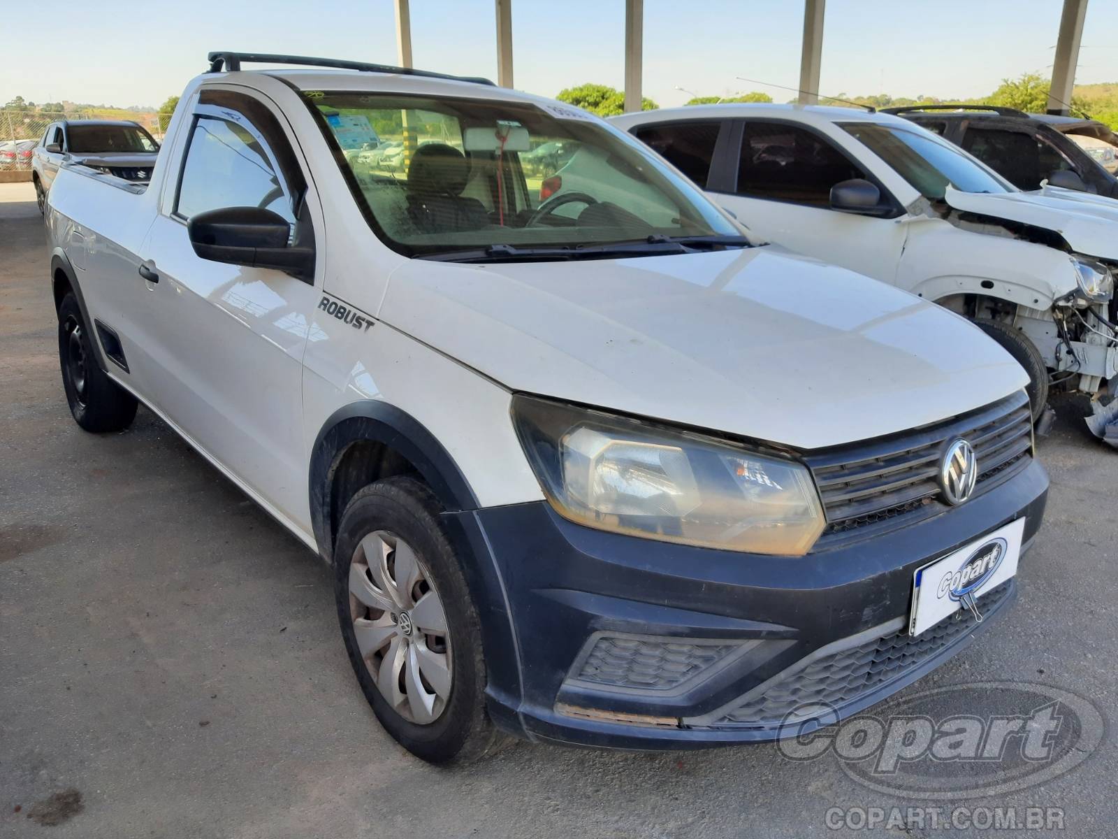 Veículo VW - VolksWagen Saveiro Volkswagen Saveiro Robust 1.6 MSI 2017 Médio Dano Traseiro 2017 em leilão