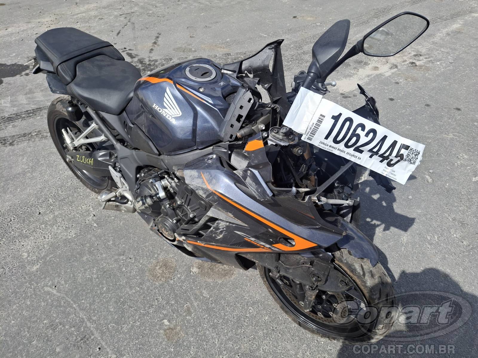 Veículo HONDA CBR 2021 HONDA CBR 650R 2021 em leilão