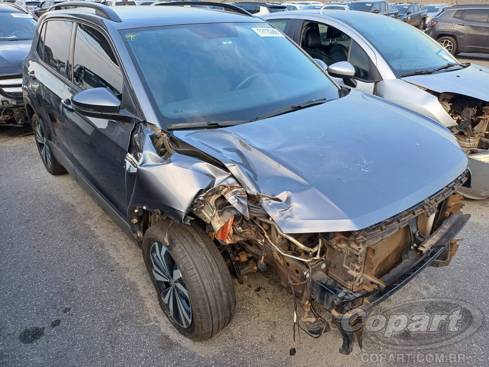 Veículo VW - VolksWagen Volkswagen Volkswagen T-Cross 2021 Comfortline 1.0 Turbo 2021 em leilão