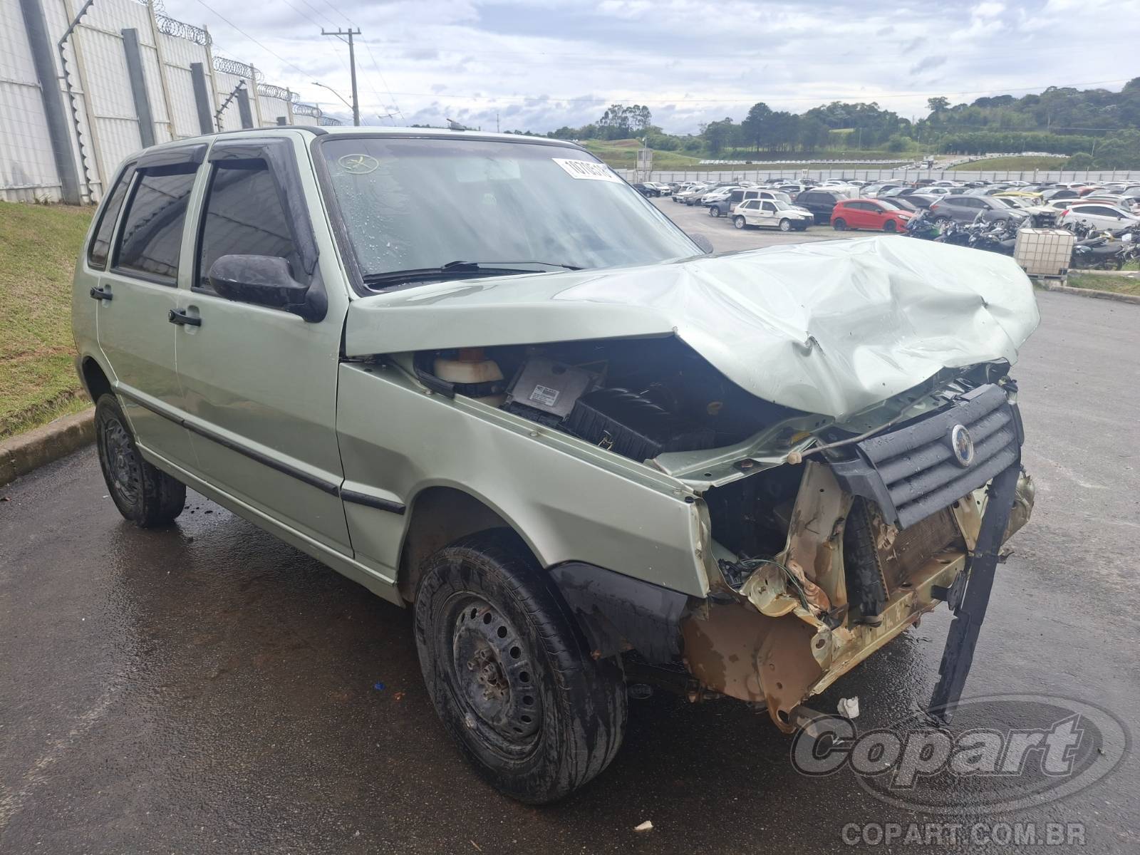 FIAT UNO 2008 1.0 Flex - Colisão Frontal