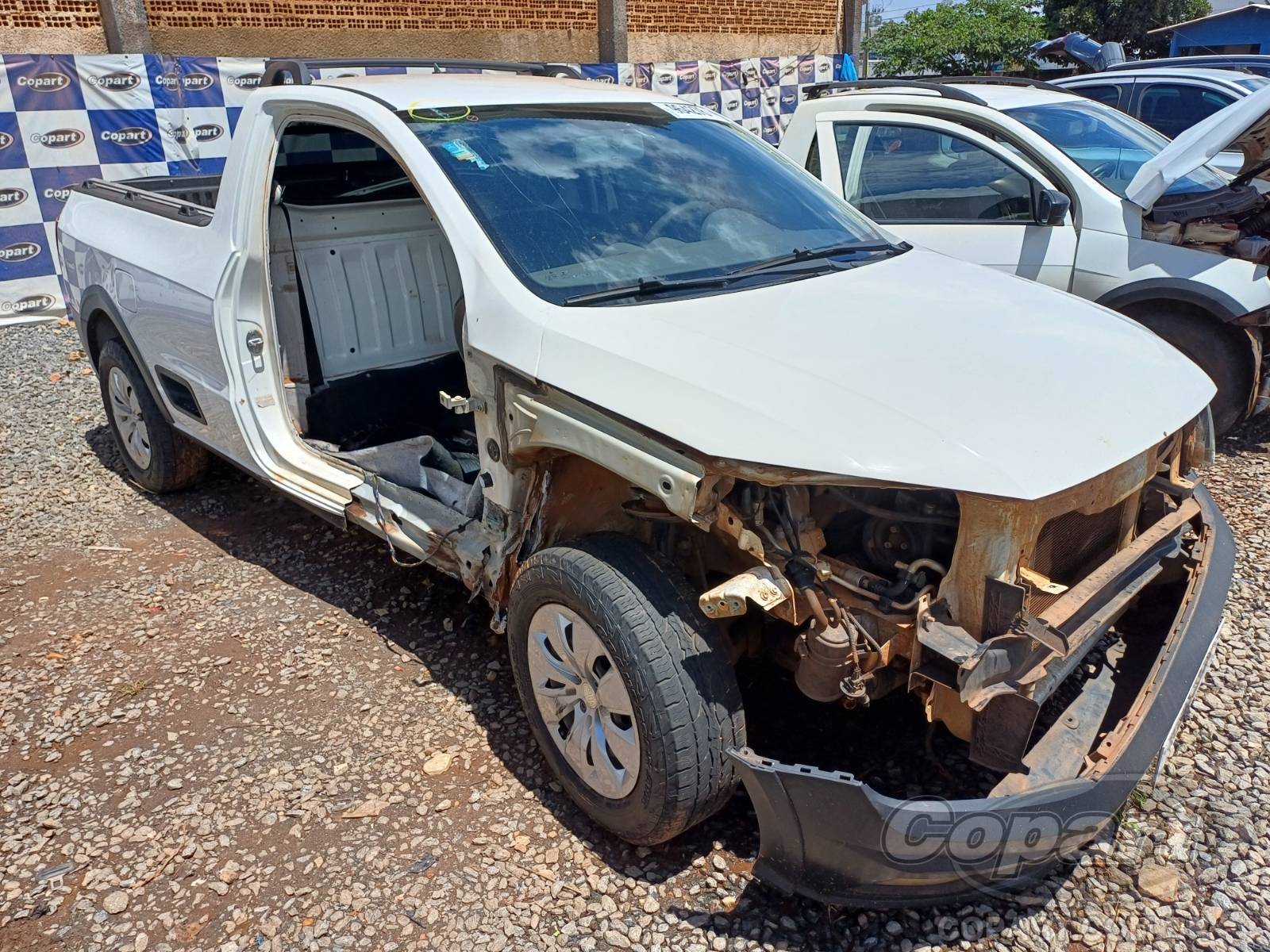 Veículo VW - VolksWagen Saveiro Volkswagen Saveiro Robust 1.6 MSI 2018 Médio Dano Frontal 2018 em leilão