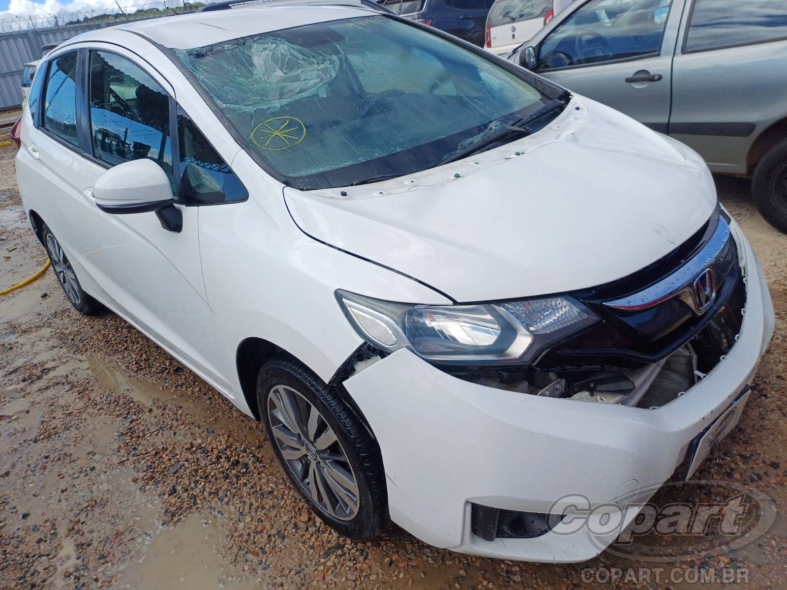 Honda Fit EX 1.5 16V i-VTEC 2015 Médio Dano Frontal
