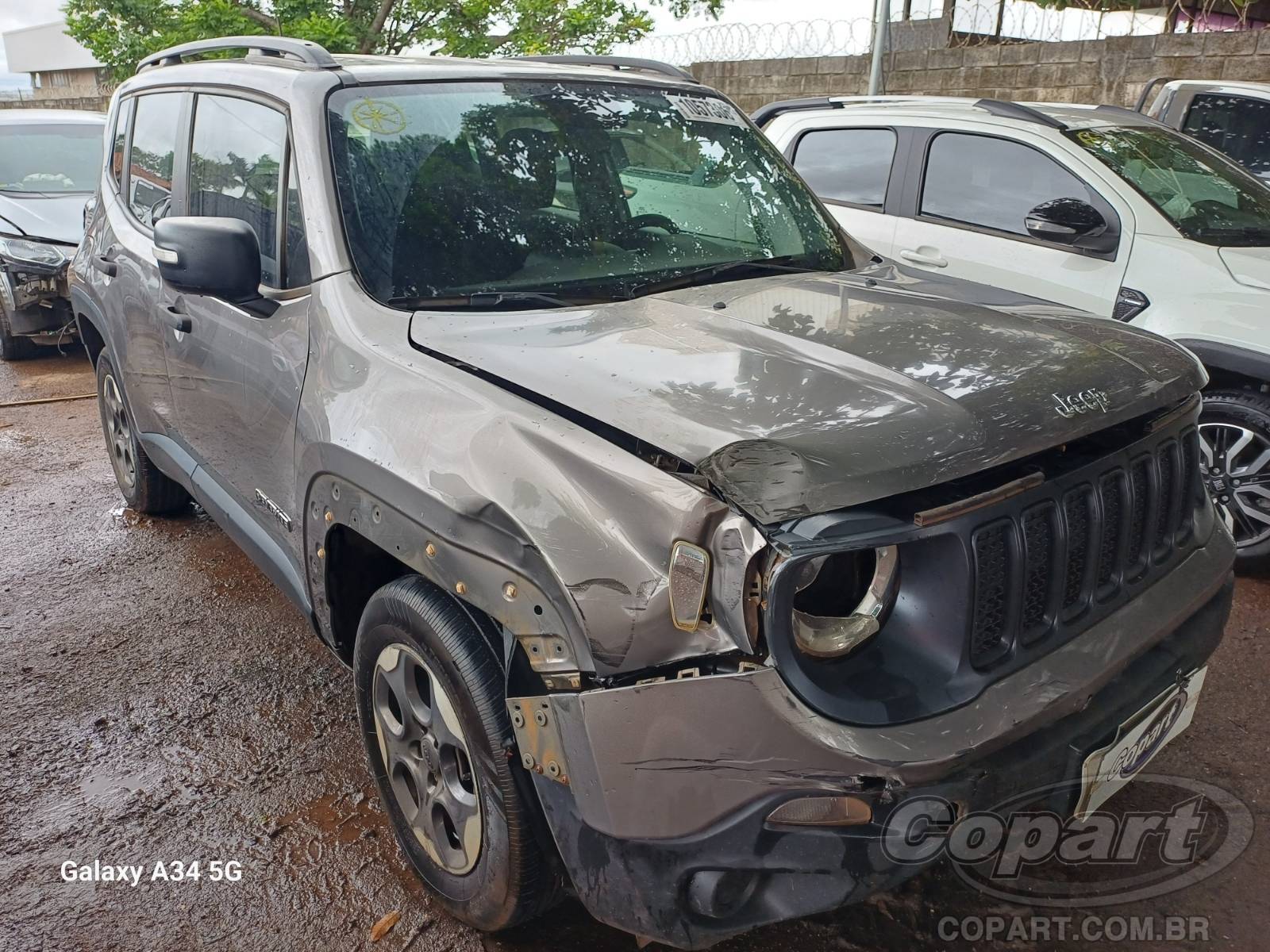 Veículo Fiat Renegade JEEP RENEGADE SPORT 1.8 16V E.TORQ EVO FLEXIVEL ALCOOL/GASOLINA 2019 2019 em leilão