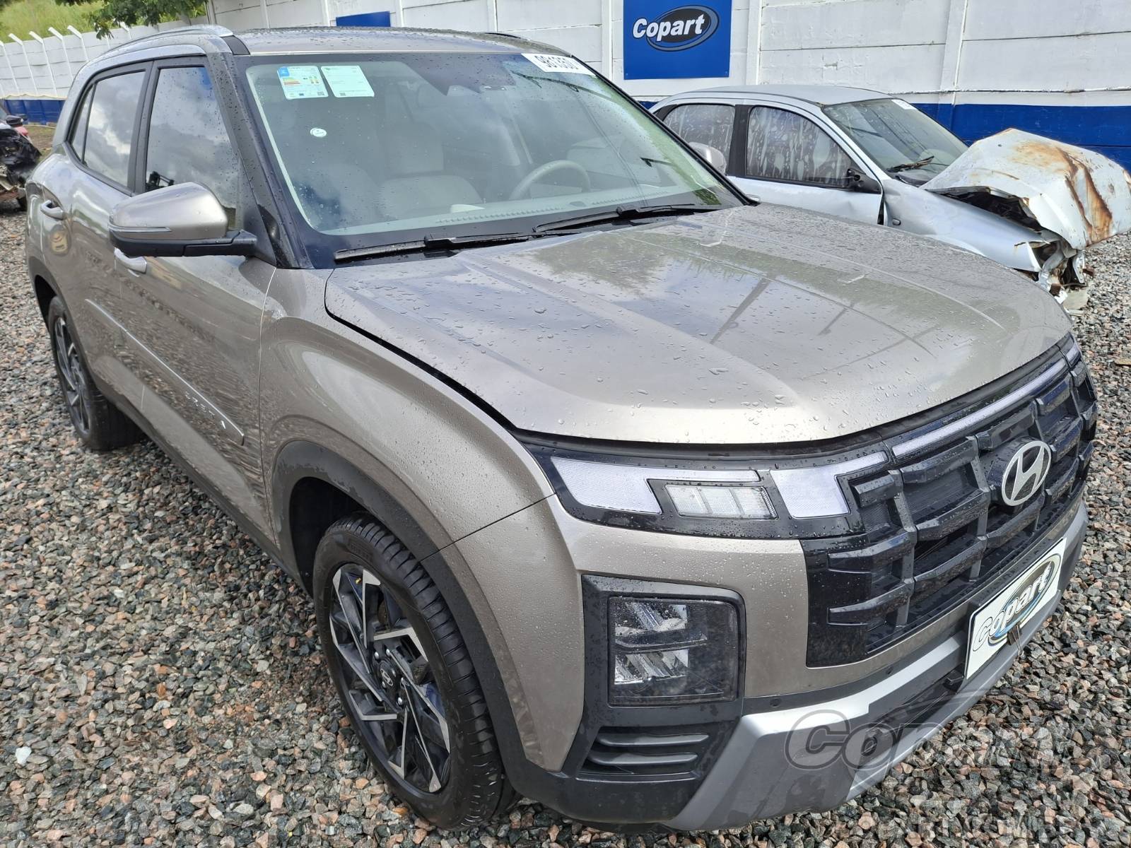 Veículo Hyundai Creta Hyundai Creta Ultimate 1.6 16V TGDi Turbo 2024 Enchente Média Monta 2025 em leilão