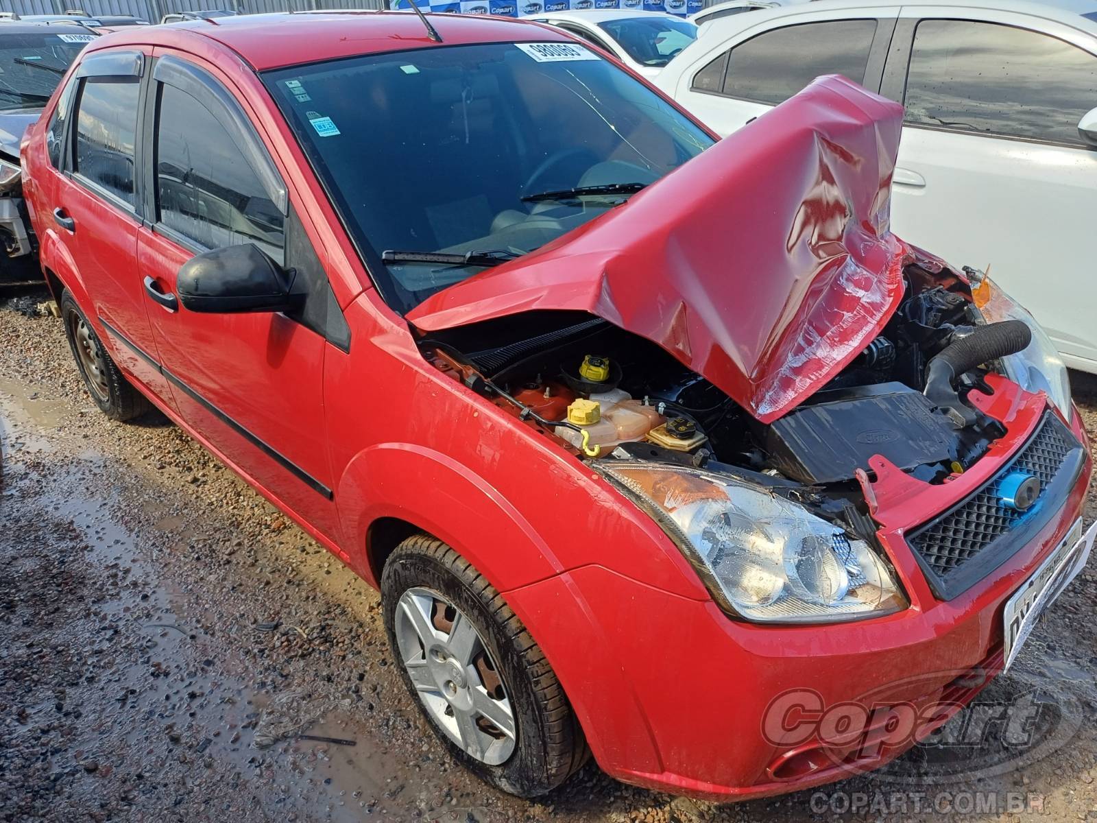 Ford Fiesta Sedan Flex 1.6 2008 Colisão Frontal Pequena Monta