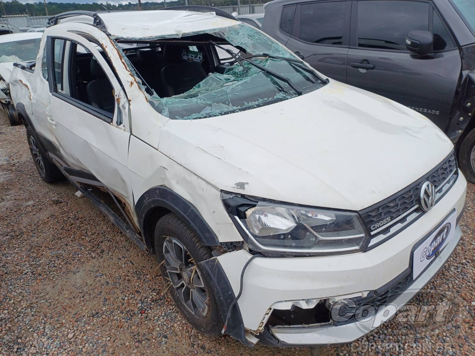 Veículo VW - VolksWagen Saveiro Volkswagen Saveiro CD Cross 1.6 16V MSI 2017 Médio Dano 2017 em leilão