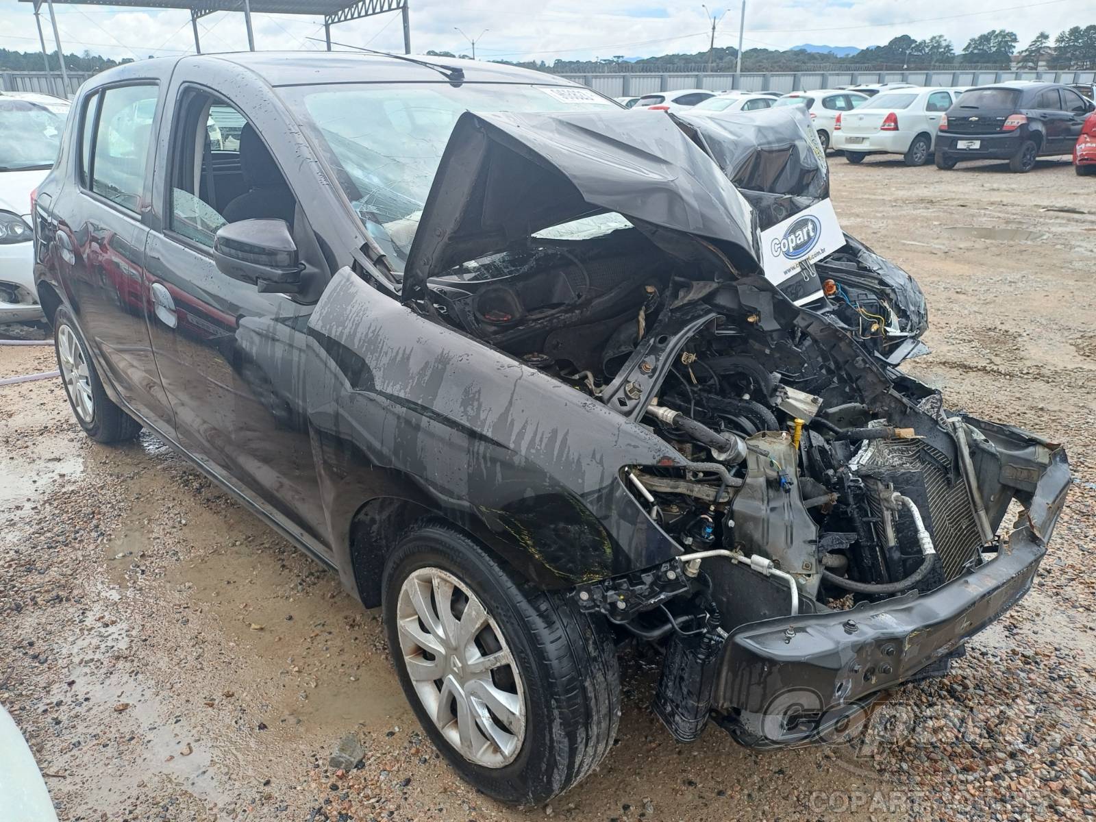 Veículo Renault Sandero Renault Sandero Expression 1.0 16V Hi-Power 2016 Colisão Média Monta 2016 em leilão