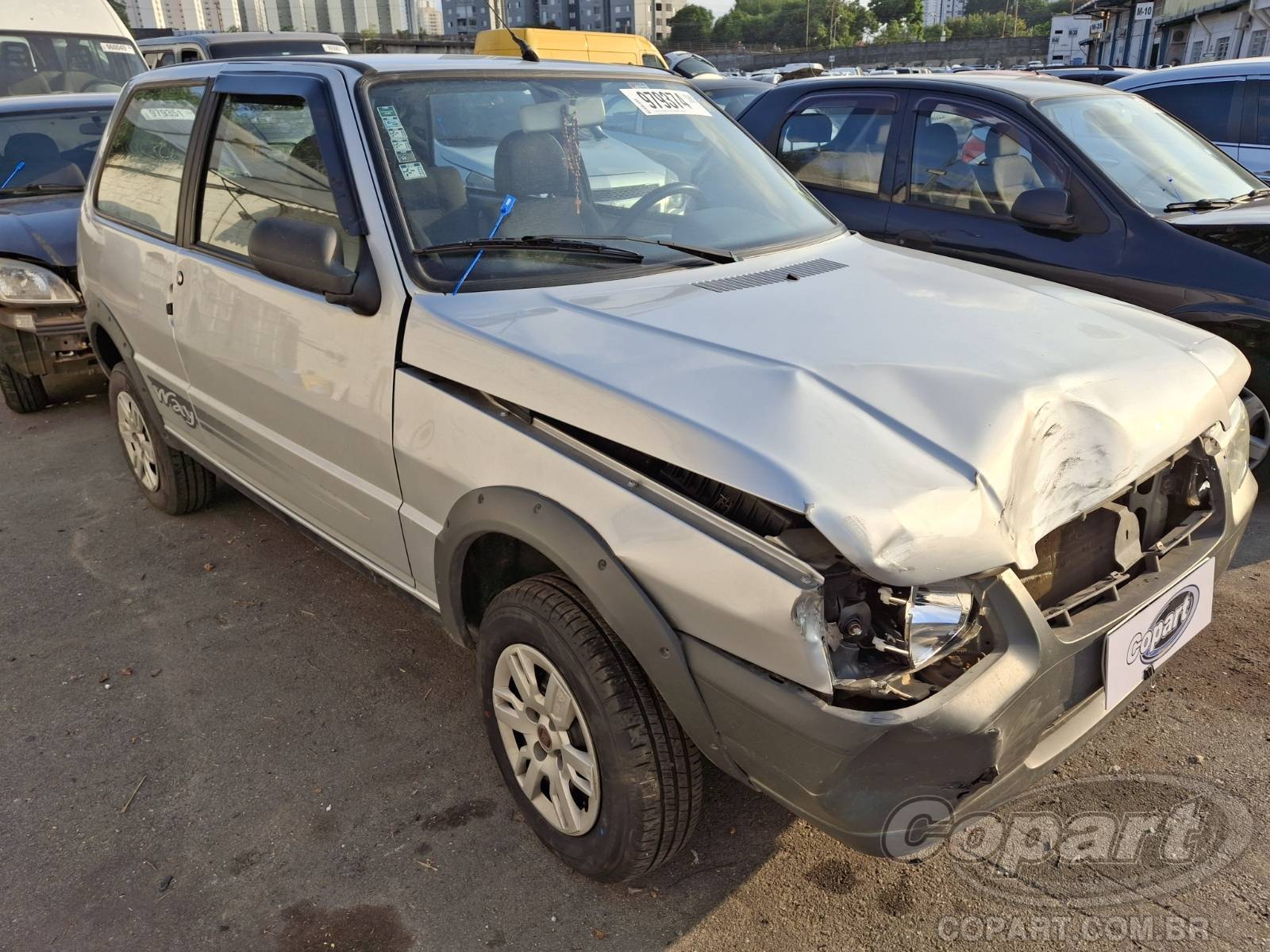 Fiat Uno Mille Way Economy 1.0 Fire 2012 Colisão Média Monta