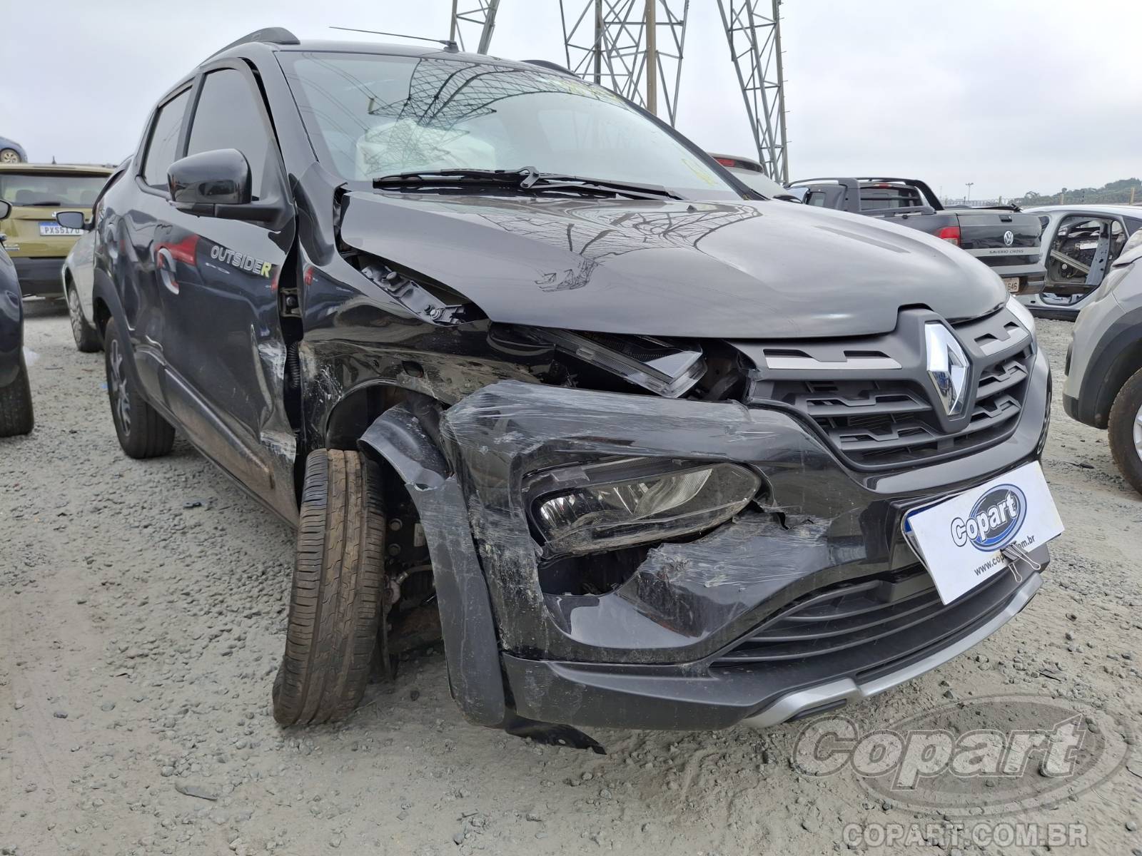 Veículo Renault Kwid Renault Kwid Outsider 1.0 SCe 2025 Colisão Média Monta 2025 em leilão