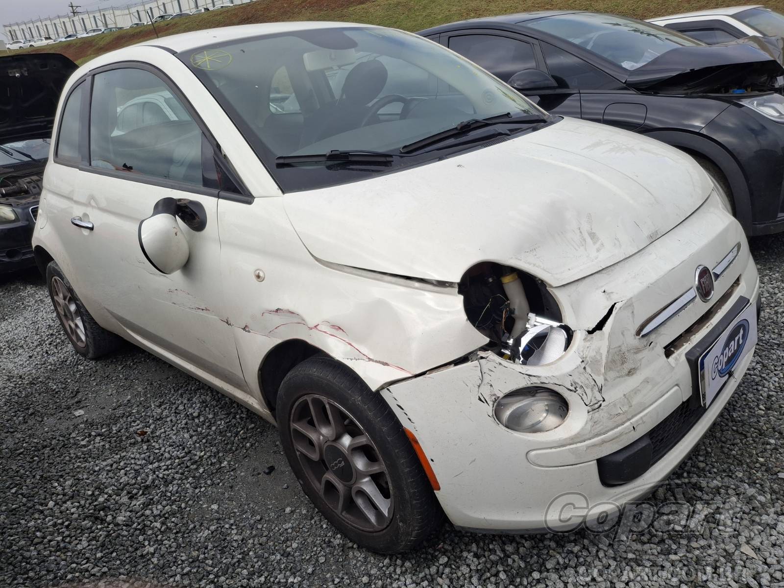Veículo Fiat 500 Fiat 500 Cult Dualogic 1.4 Evo 2014 2014 em leilão