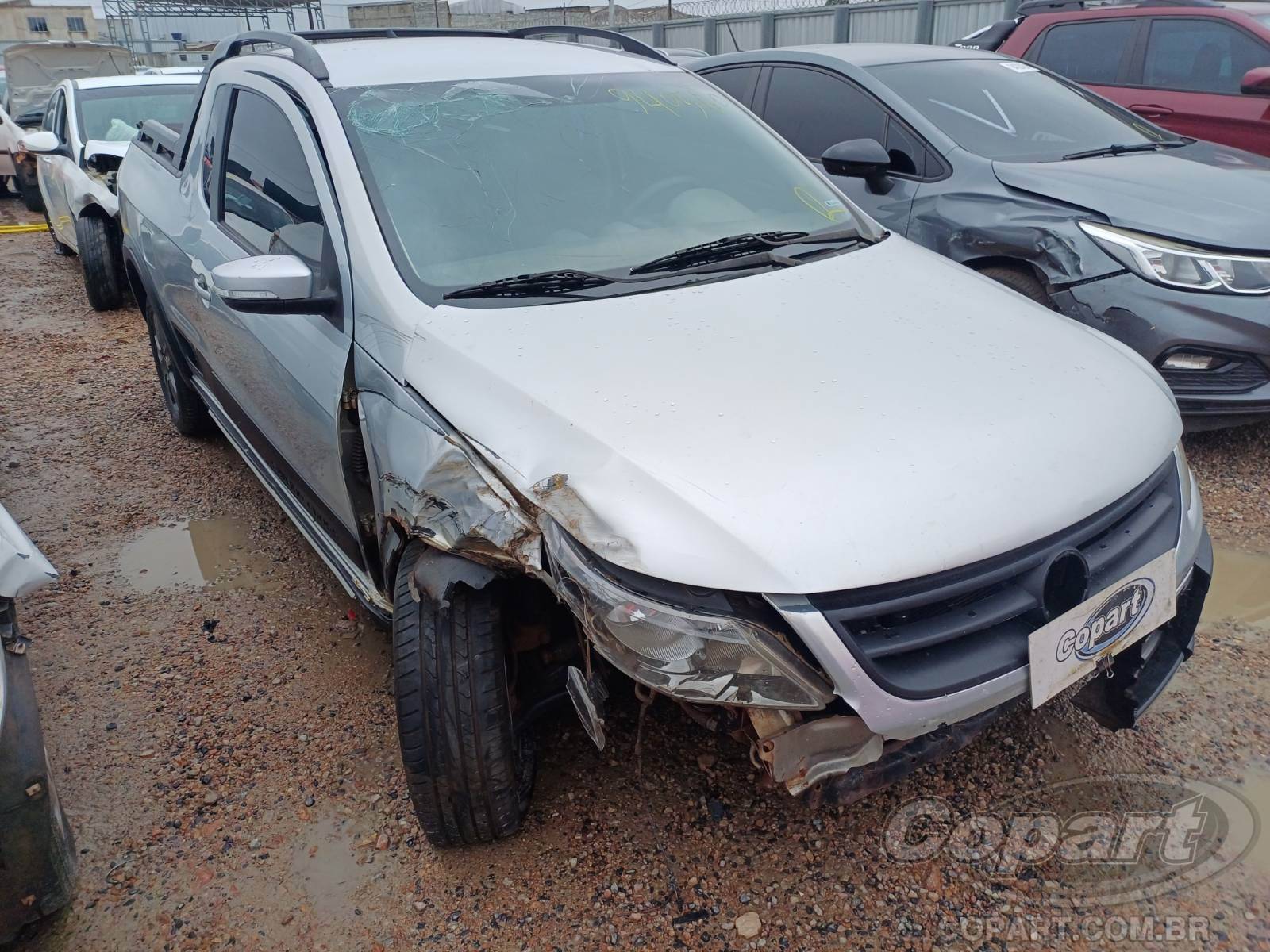 Veículo VW - VolksWagen Saveiro Volkswagen Saveiro CE Cross 1.6 Total Flex 2012 Médio Dano Frontal 2012 em leilão