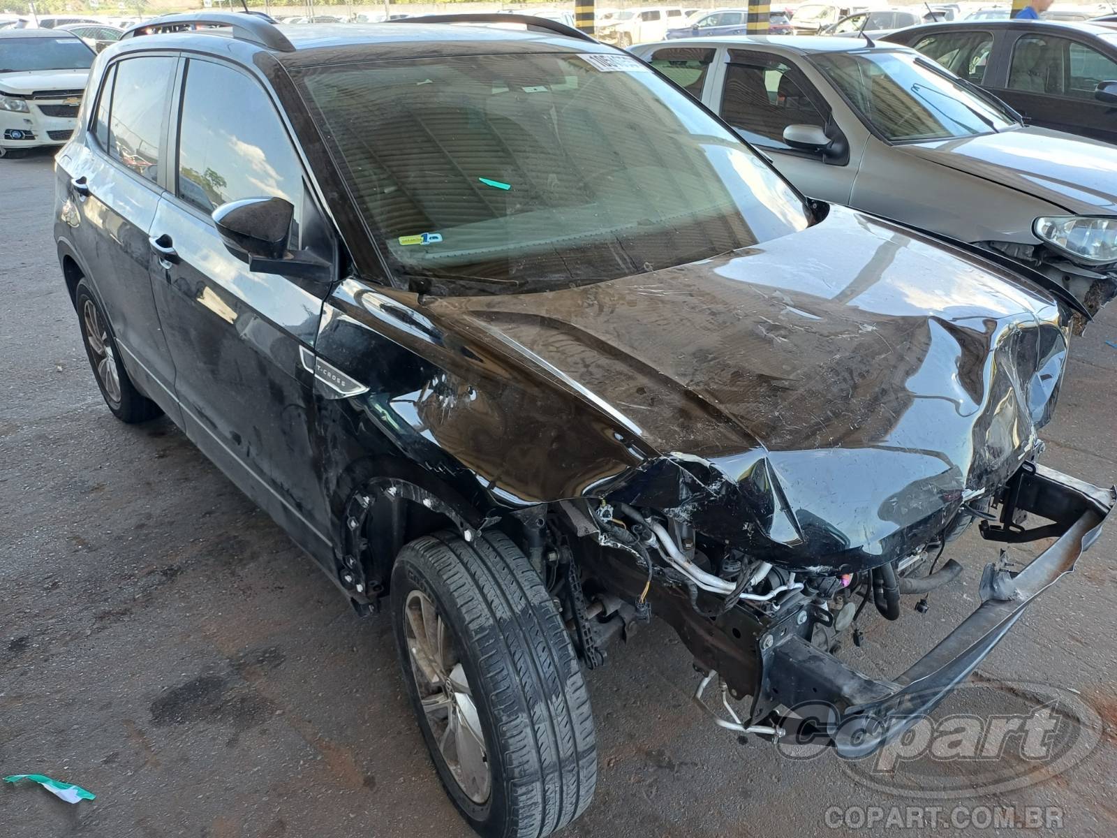 Veículo VW - VolksWagen T-Cross 2020 VOLKSWAGEN T-CROSS 1.0 12V TSI TURBO 2020 em leilão