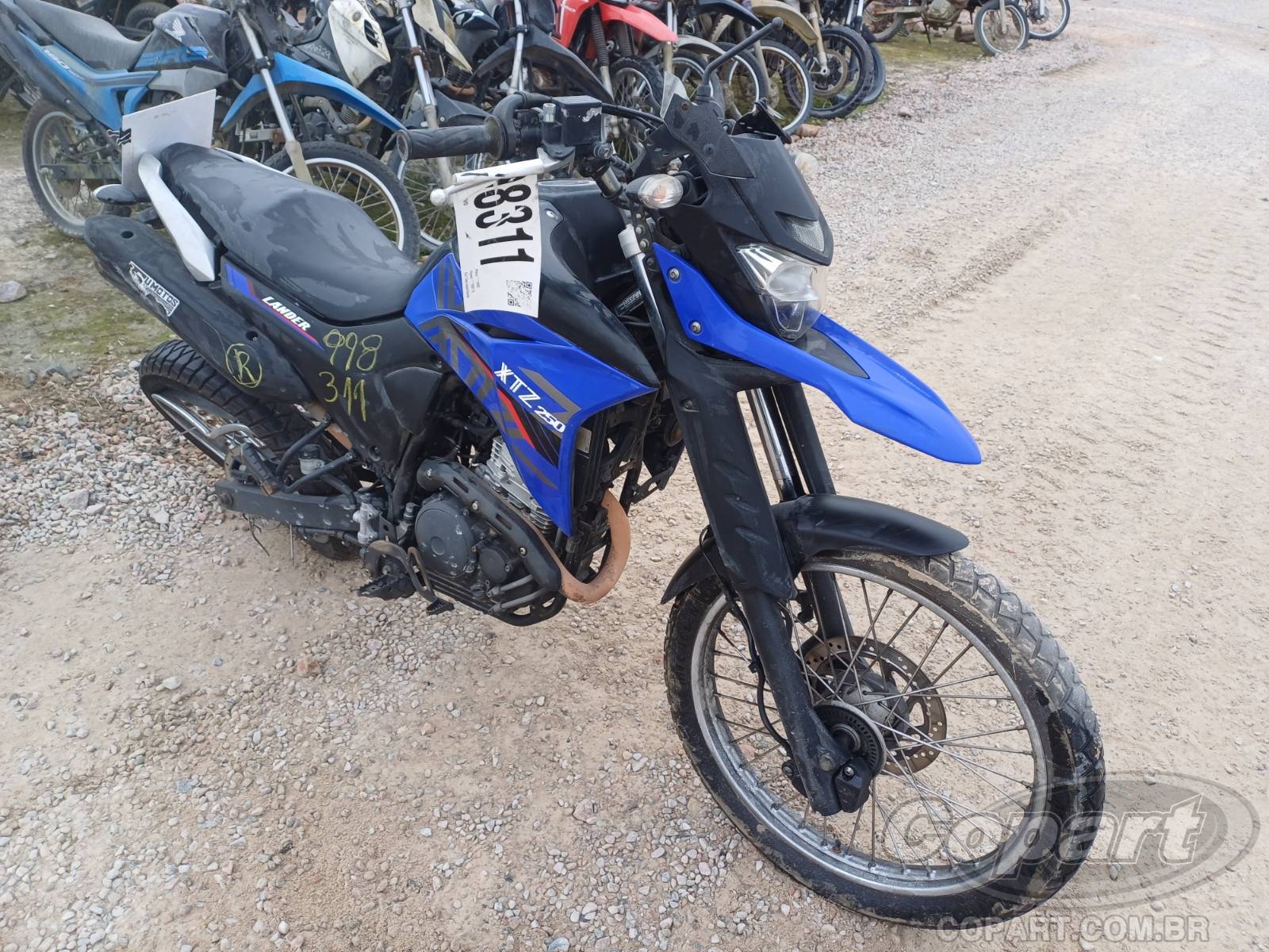YAMAHA XTZ 250 Lander ABS BlueFlex 2020 Colisão