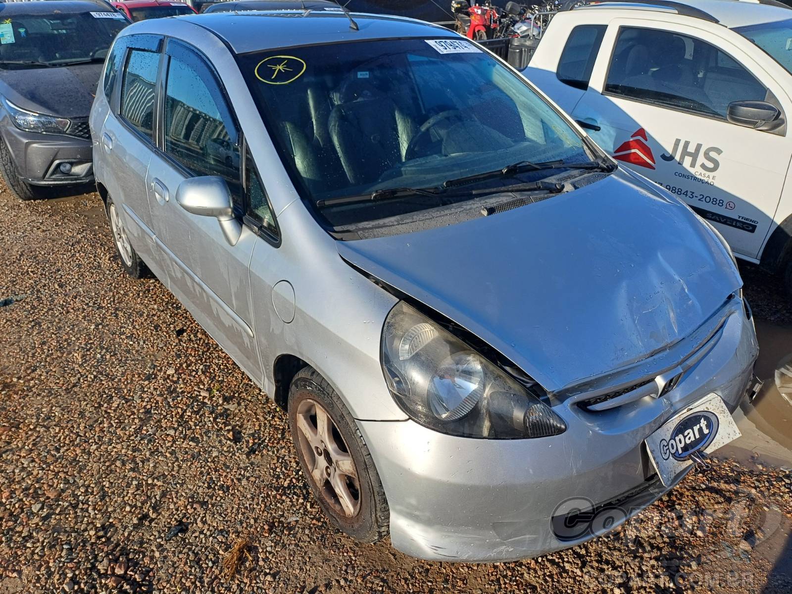 Honda Fit LXL 1.4 2008 Médio Dano Frontal