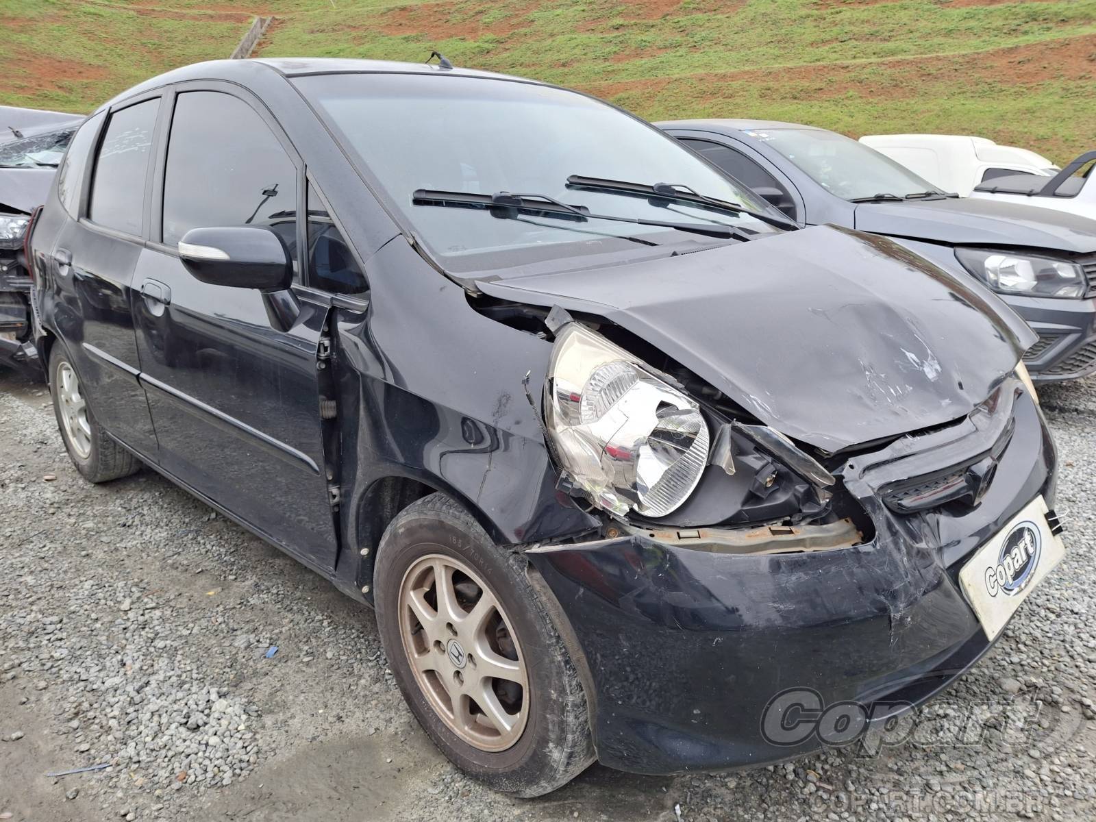 Honda Fit EX 1.5 16V 2007 Médio Dano, Motor Funciona