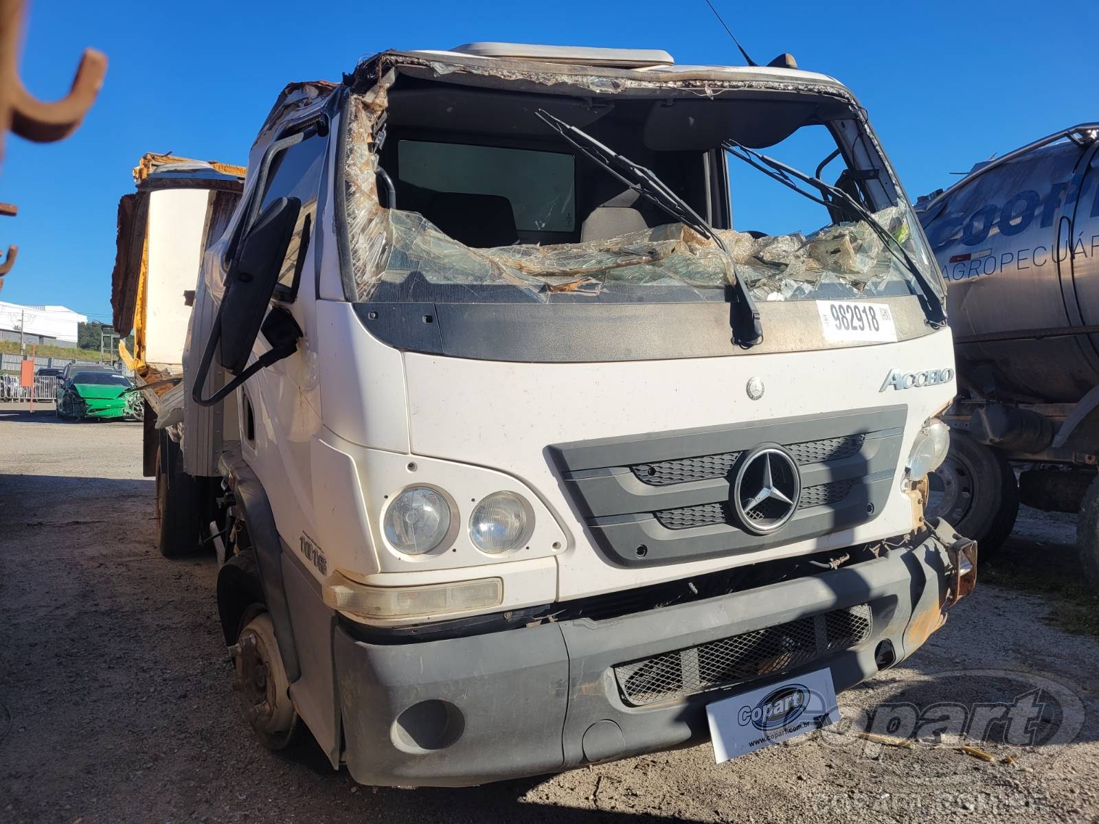 Veículo MERCEDES-BENZ Accelo Mercedes Benz Accelo 1016 2012 Médio Dano 2012 em leilão
