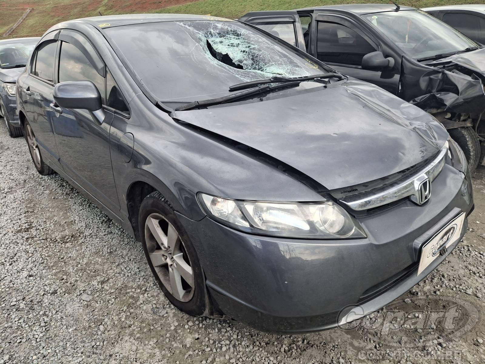 Veículo Honda Civic Honda Civic LXS 1.8 16V 2008 Colisão Média Monta 2008 em leilão